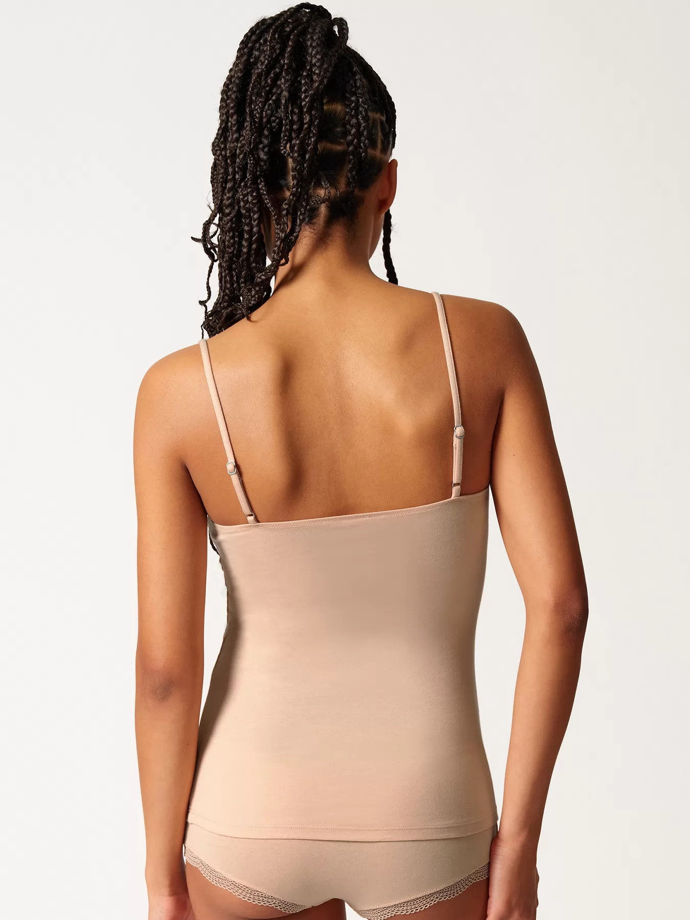 Beżowy Koszulka damska Skiny Classicotton 082001 - zdjęcie 2