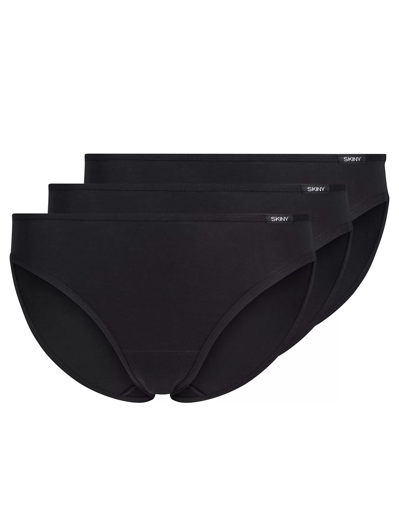 Czarny Figi 3PACK Skiny Cotton Essentials 081482 - zdjęcie 1