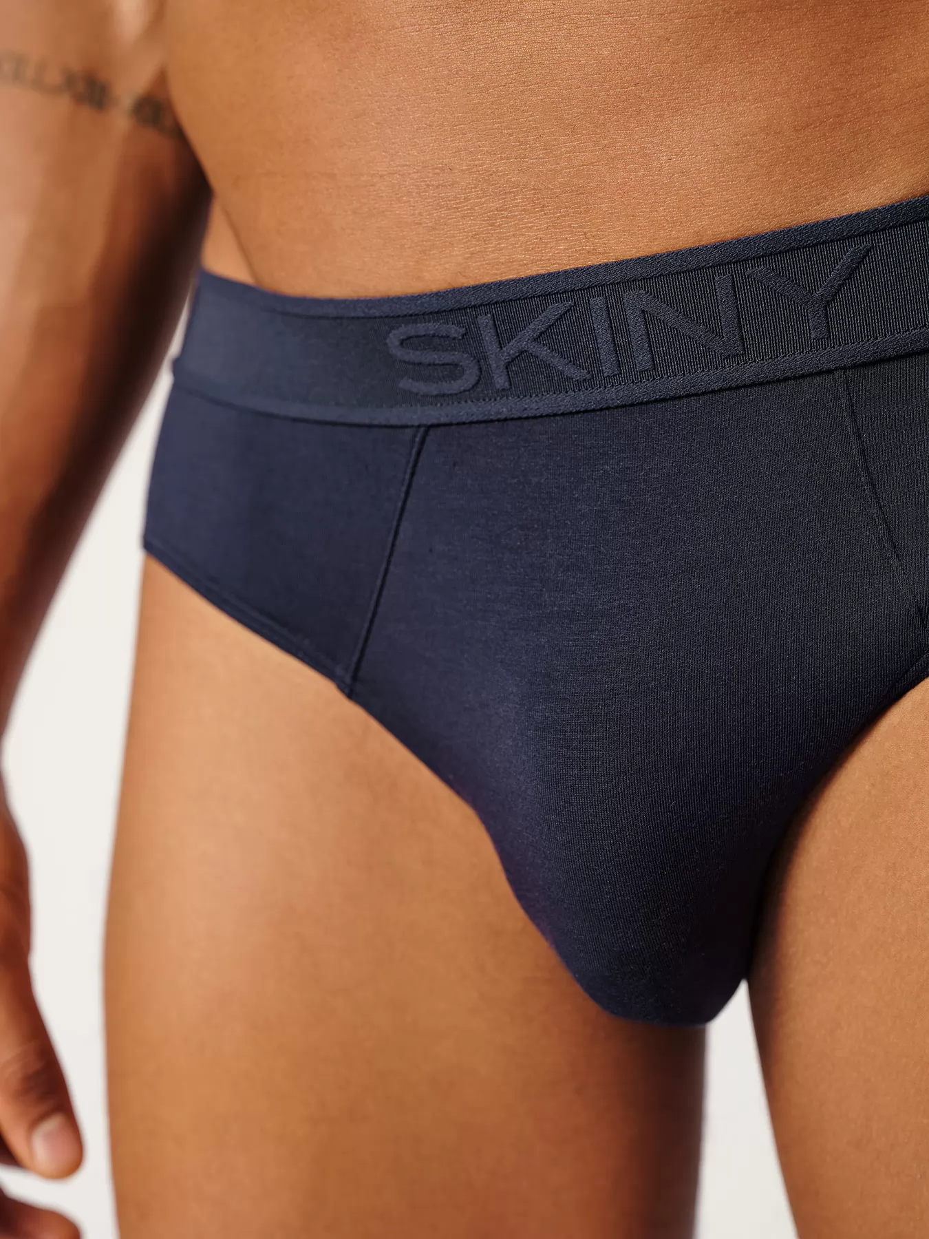 Granatowy Slipy męskie Skiny Calmodal 081397 - zdjęcie 3