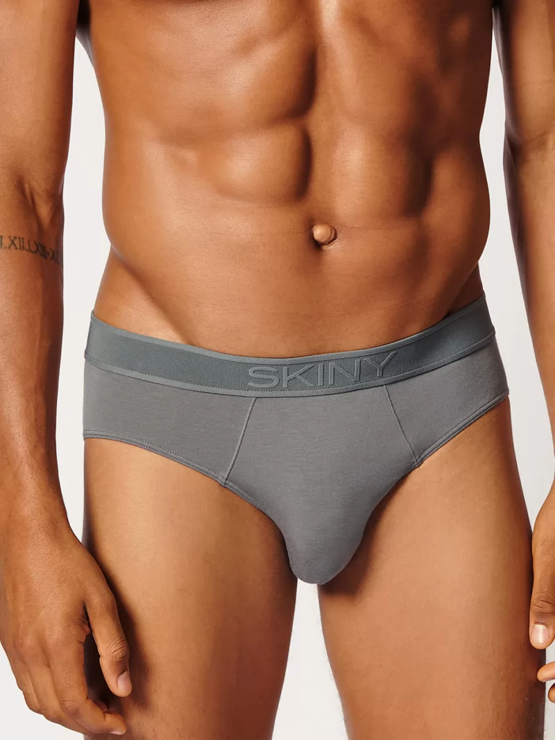 Srebrny, szary Slipy męskie Skiny Calmodal 081397 - zdjęcie 1