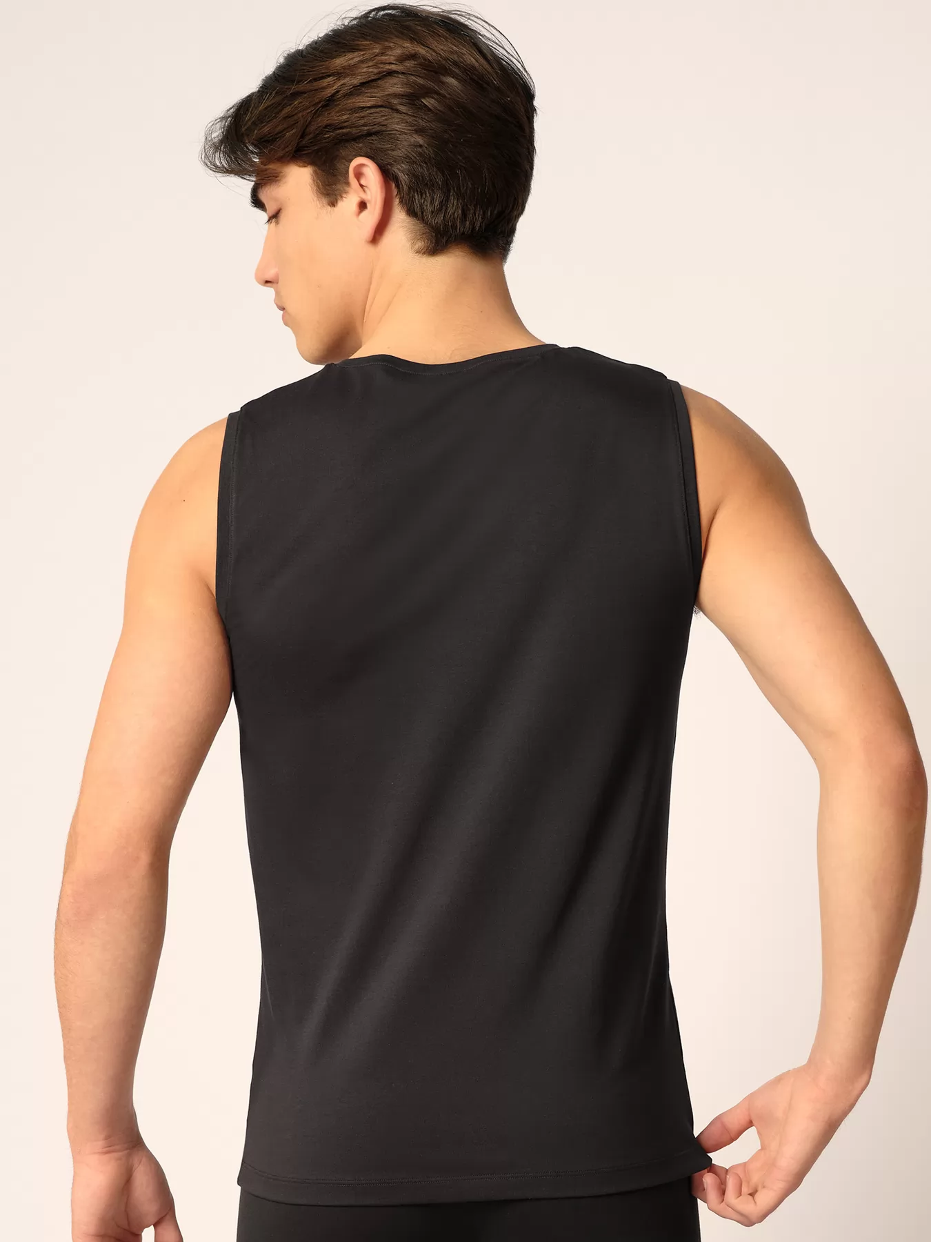 Czarny Koszulka męska Skiny Cotton Fresh 080982 - zdjęcie 2