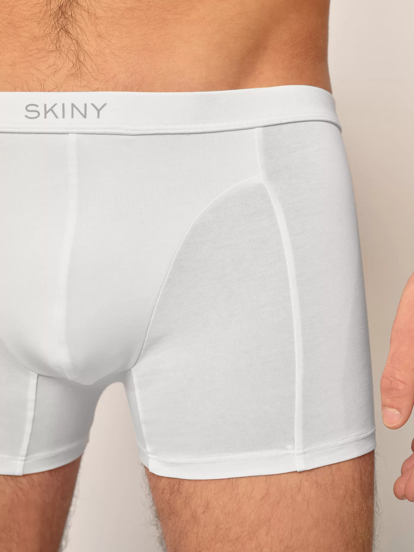 Biały Bokserki męskie Skiny Cotton Fresh 080981 - zdjęcie 3