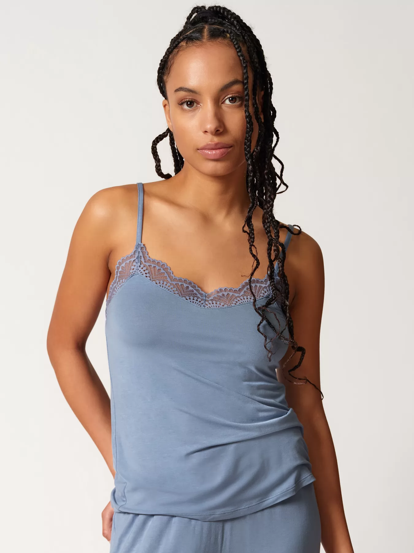 Niebieski Koszulka damska Skiny Every Night in Mix&Match 082612 - zdjęcie 1