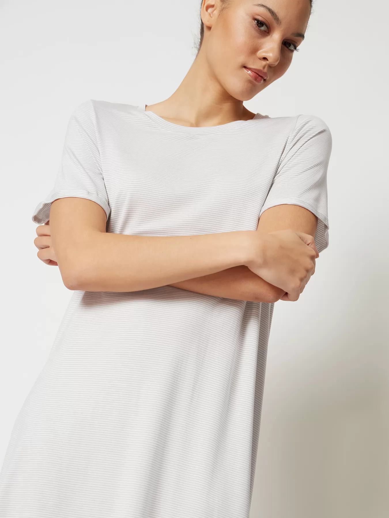 Szary Koszula nocna Skiny Every Night in Mix&Match 080772 - zdjęcie 3