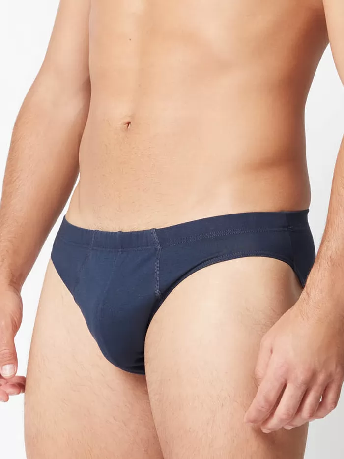 Granatowy Slipy męskie 2PACK Huber 112532 - zdjęcie 1