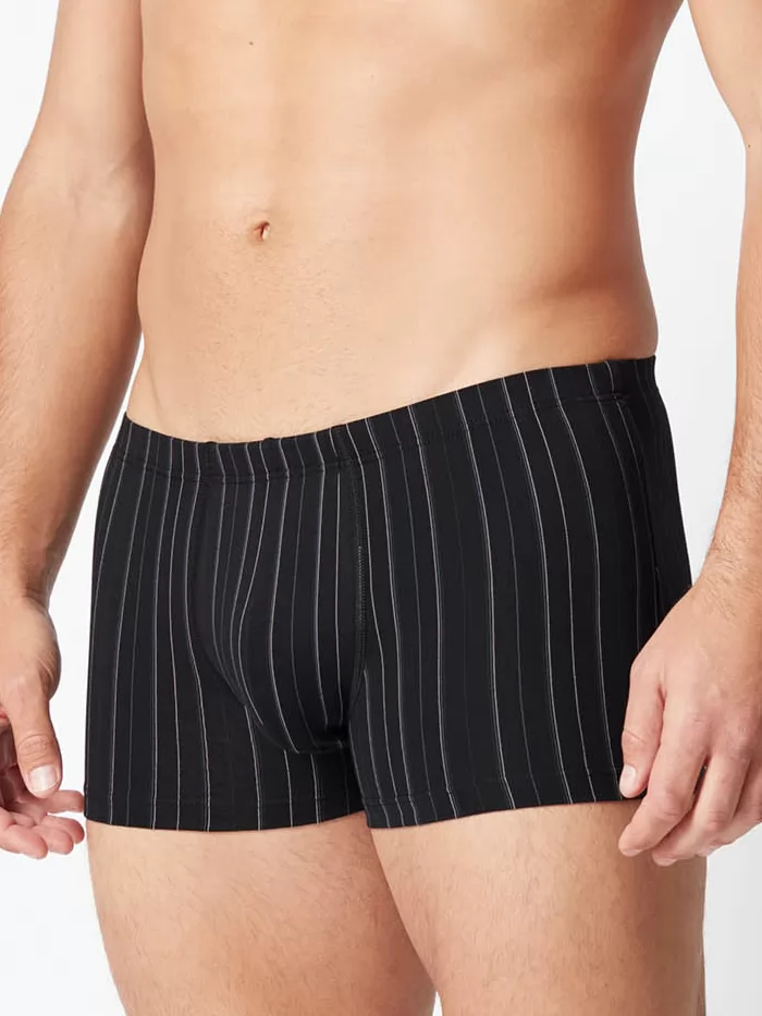 Czarny Bokserki męskie 2PACK Huber 112533 - zdjęcie 1