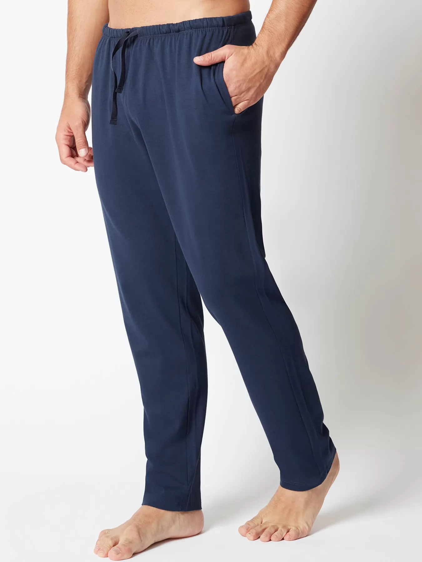 Granatowy Spodnie męskie Huber Basic Selection 117104 - zdjęcie 1