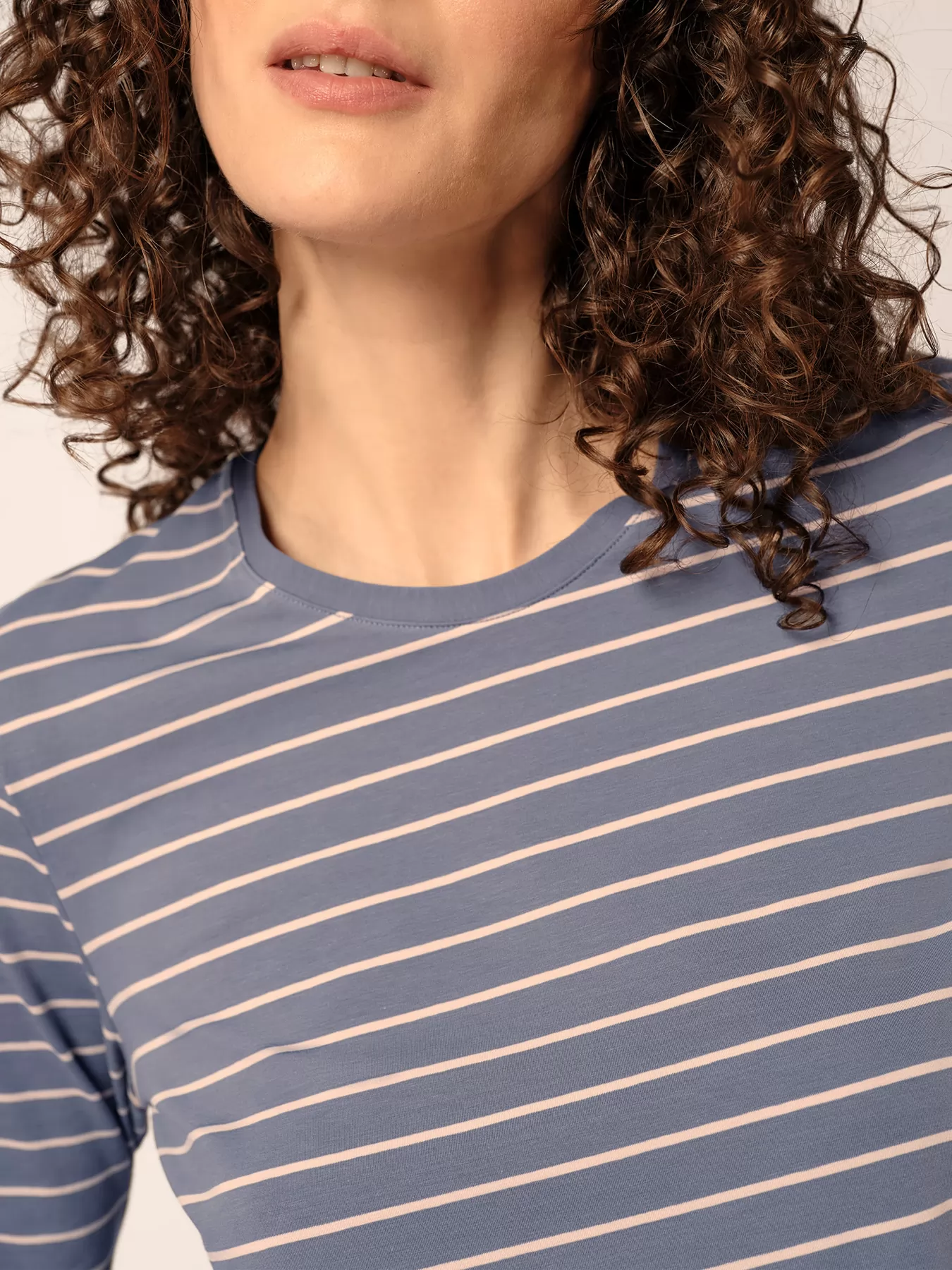 Niebieski Piżama damska Huber Basic Selection 019019 - zdjęcie 4