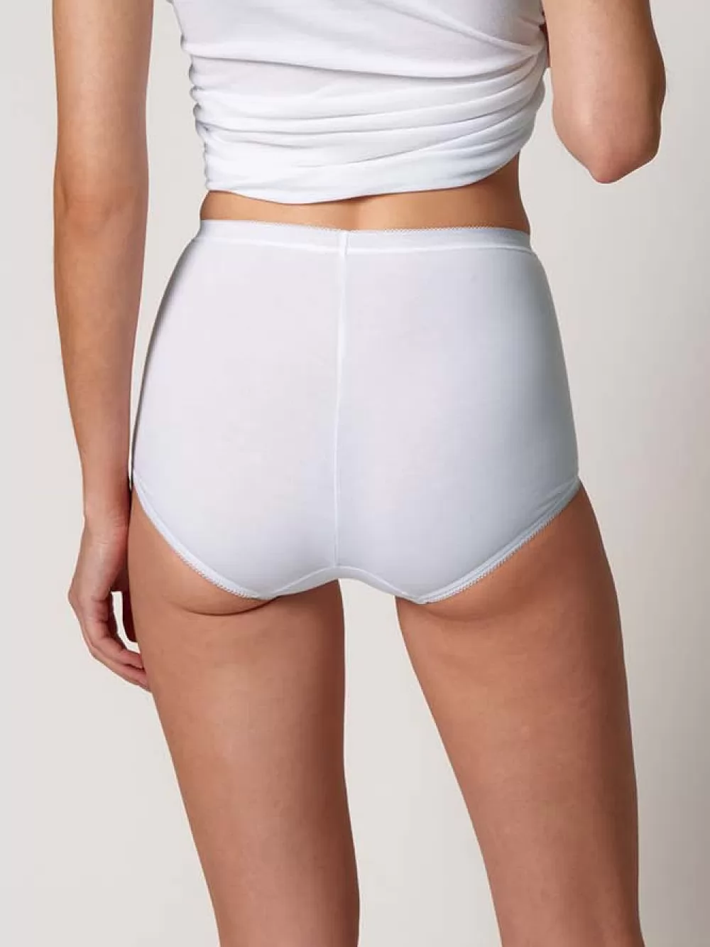 Biały Figi pełne damskie 4PACK Huber 015816 - zdjęcie 3