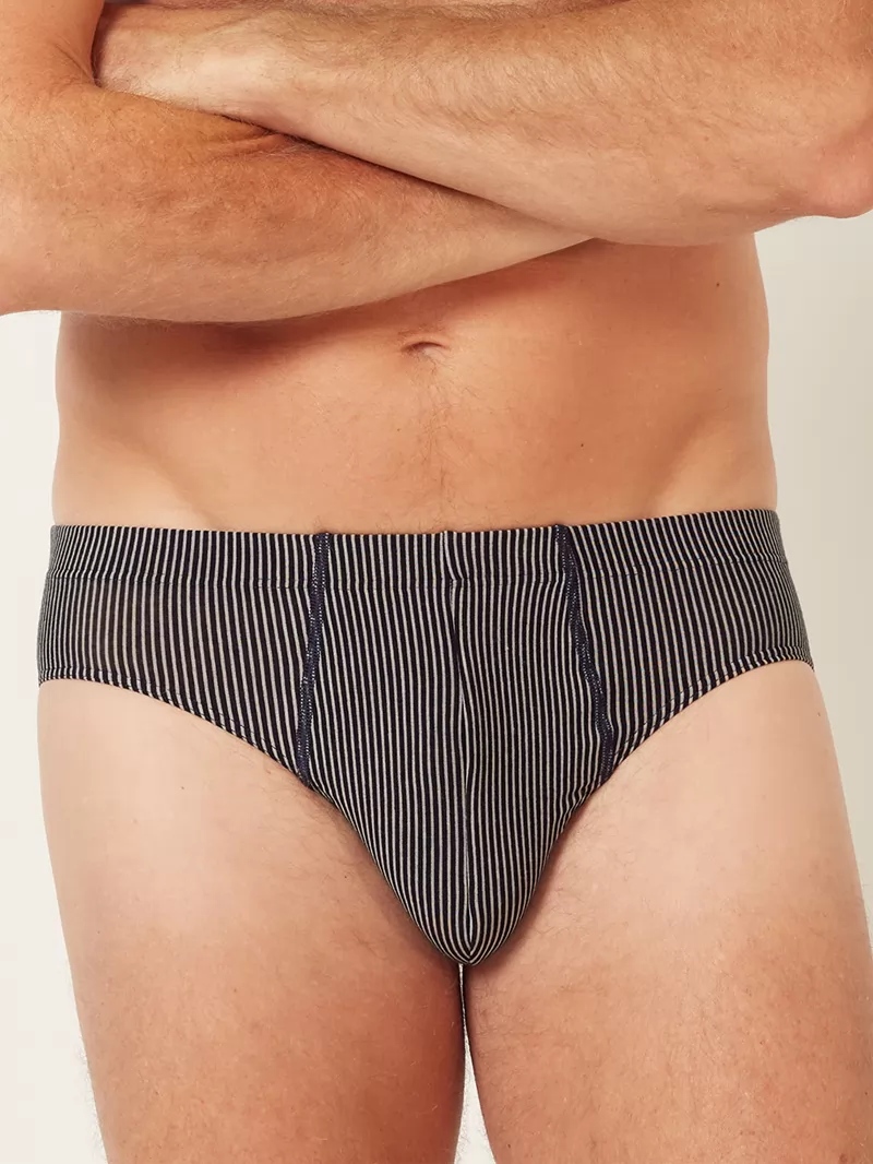 Czarny, wielobarwny Slipy męskie Huber Cool Lyocell Selection 110050 - zdjęcie 1