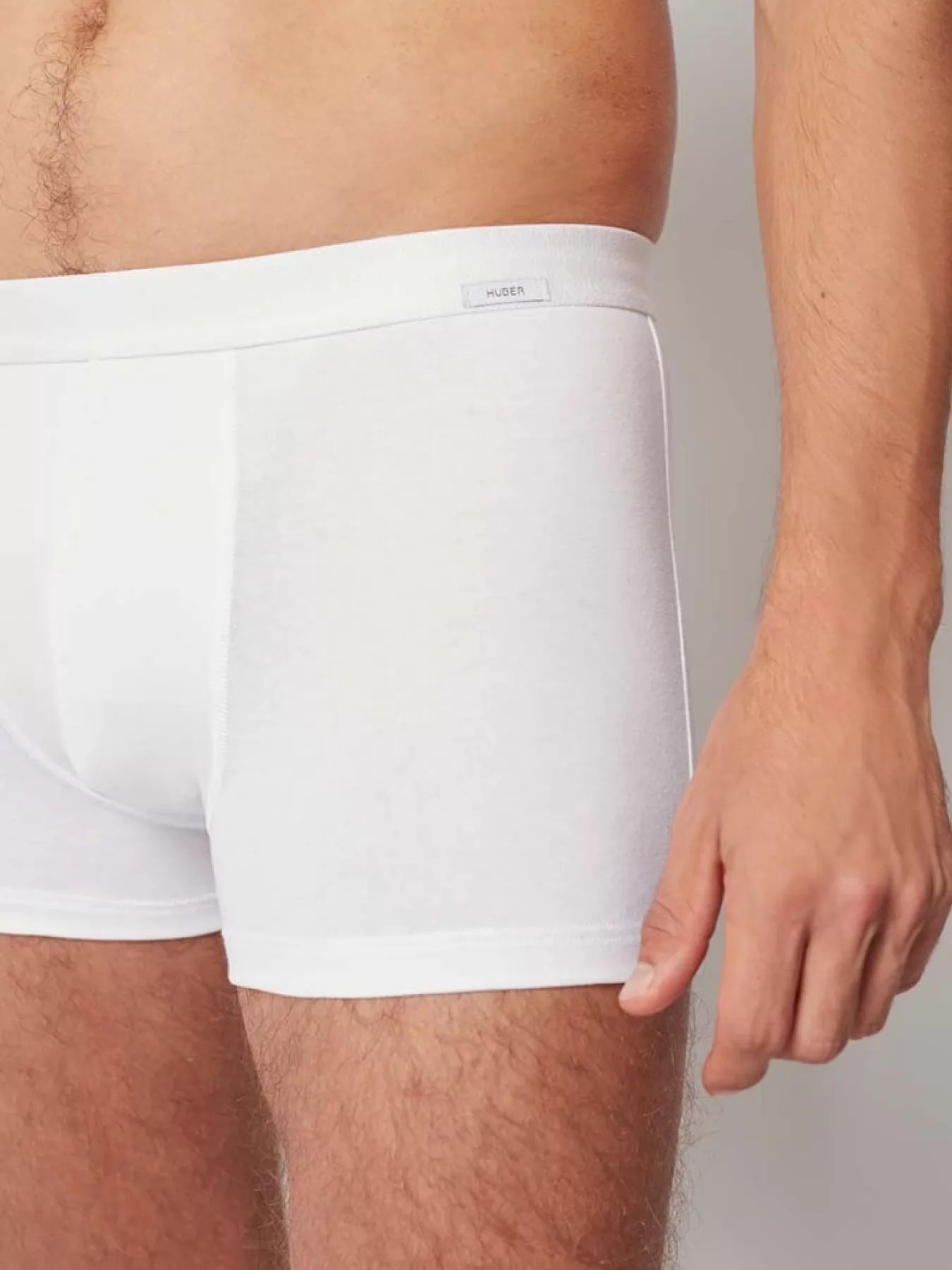 Biały Bokserki męskie 2PACK Huber 112535 - zdjęcie 4