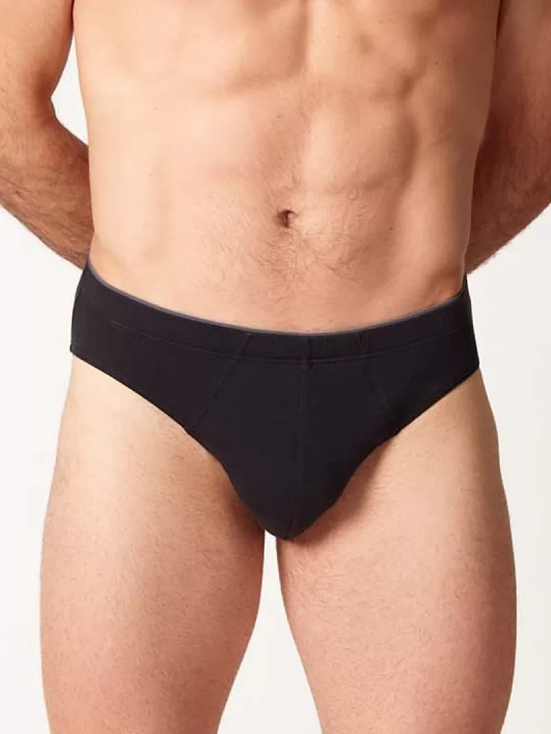 Czarny Slipy męskie 3PACK Huber 112635 - zdjęcie 1