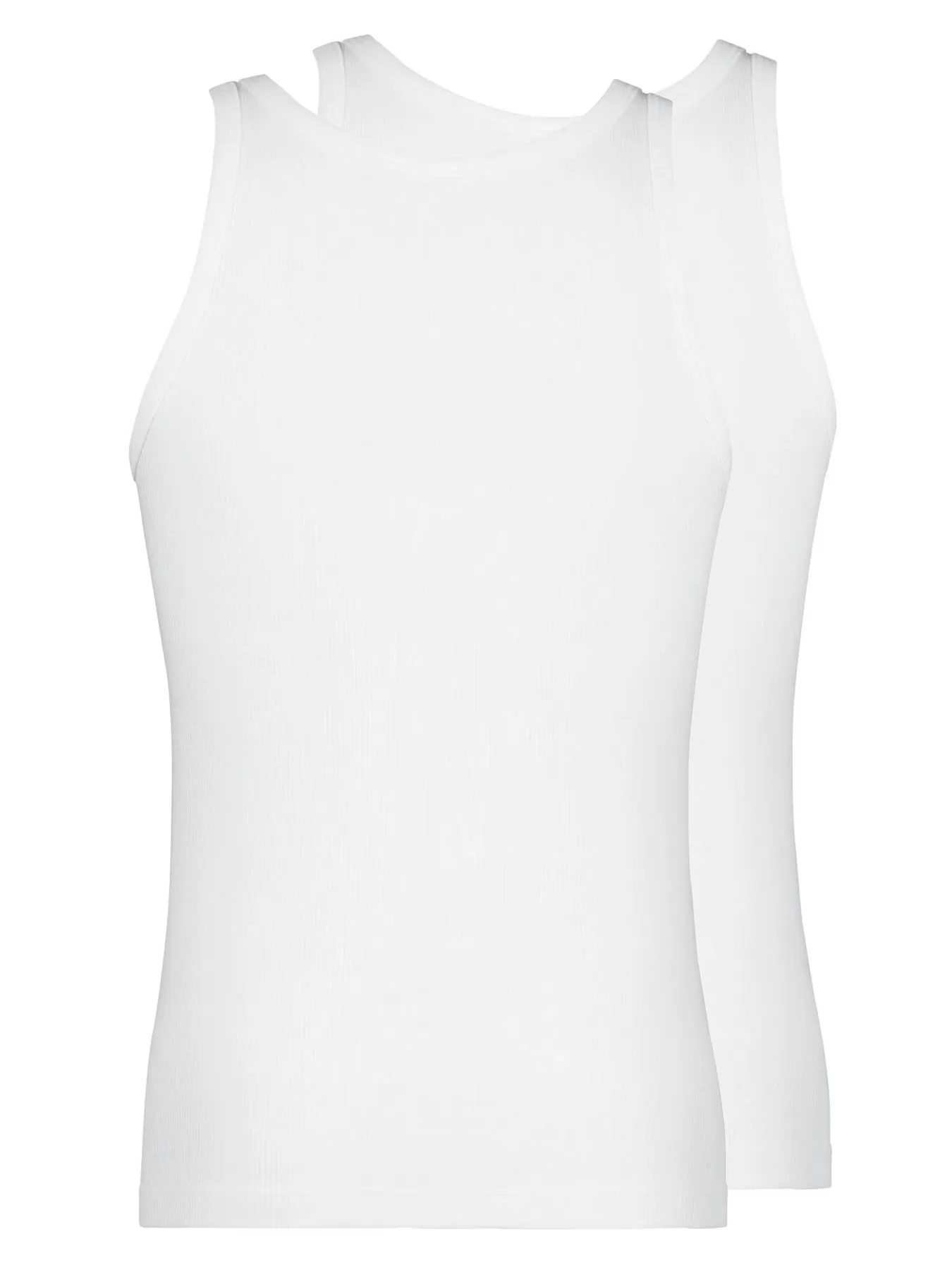 Biały Koszulka męska 2PACK Huber Double Rib 112103 - zdjęcie 5