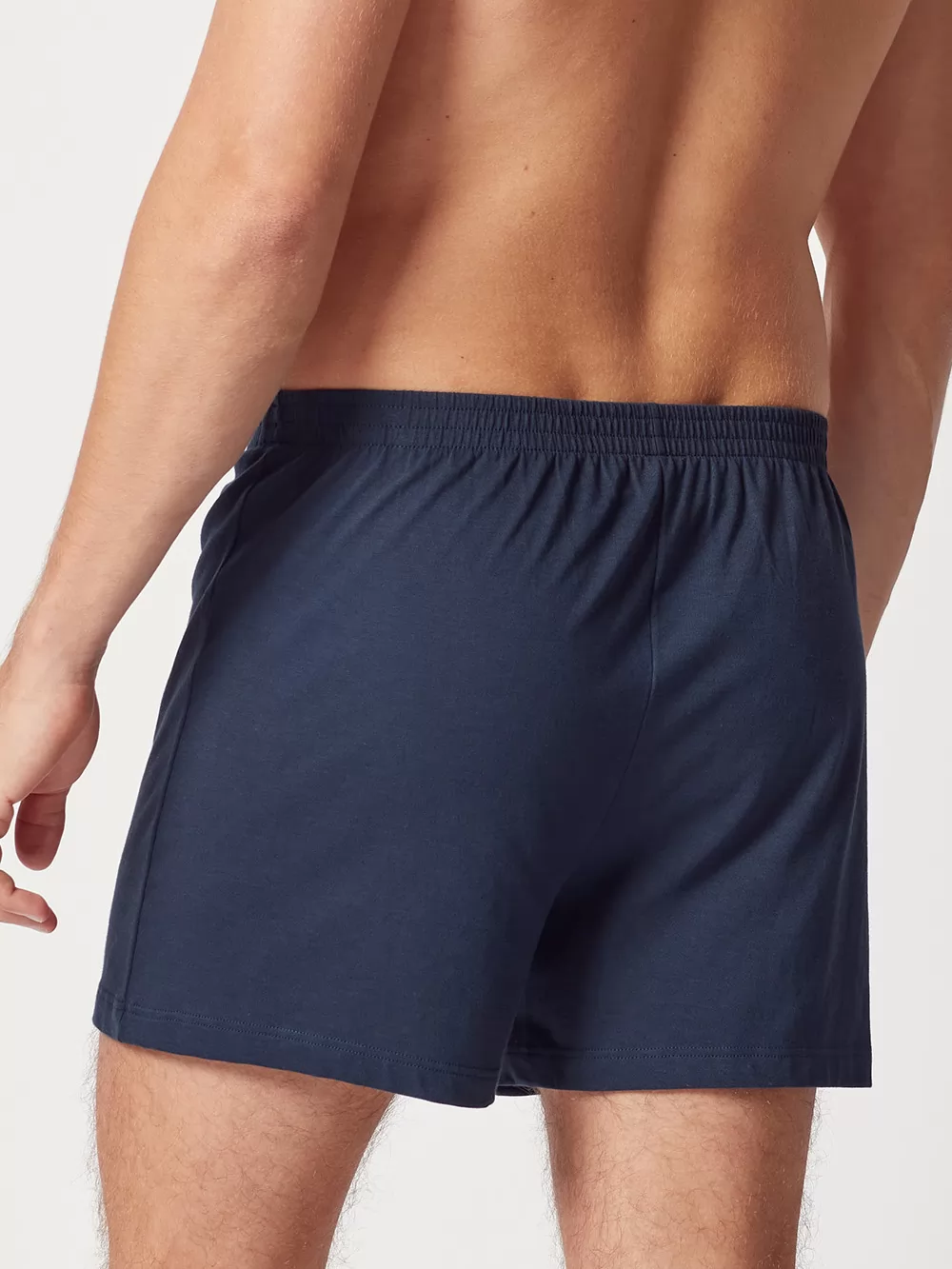 Granatowy Bokserki męskie Huber Jerseyboxer Selection 112035 - zdjęcie 2