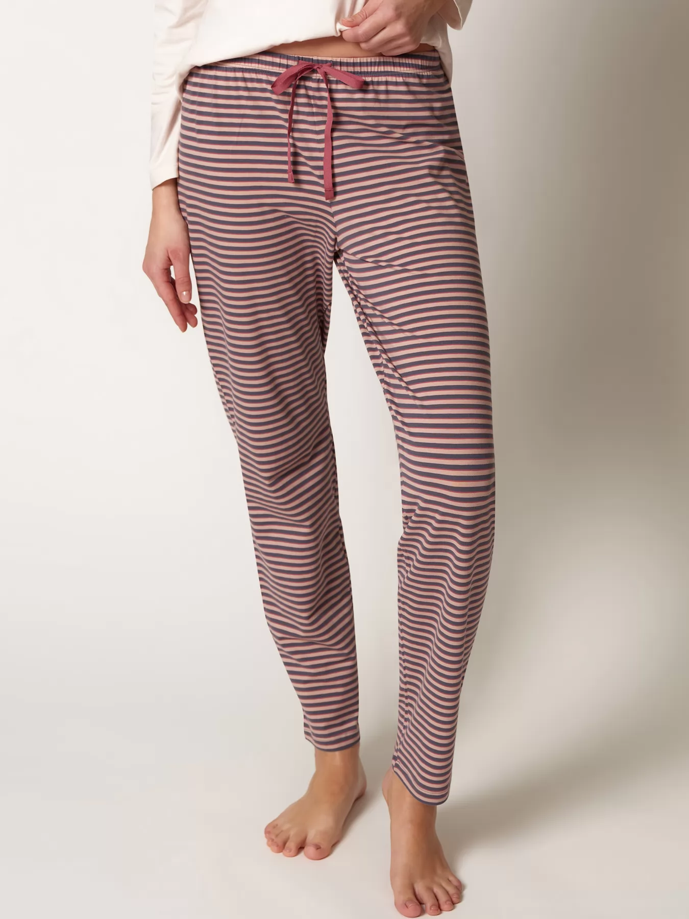 Różowy, wielobarwny Spodnie damskie Huber Basic Selection 019015 - zdjęcie 1