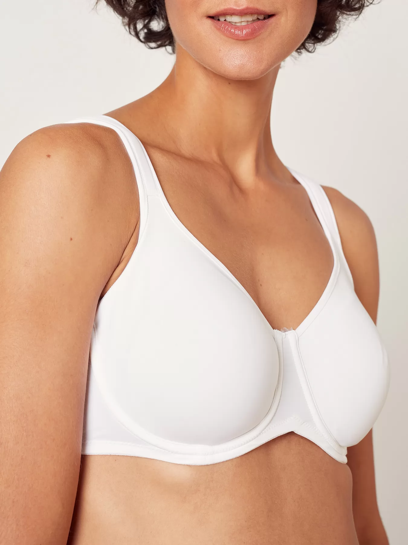 Biały Biustonosz Huber Micro Ornament 010104 - zdjęcie 3