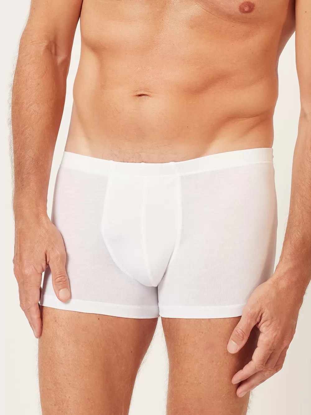 Biały Bokserki męskie Huber Cool Lyocell Selection 110051 - zdjęcie 1