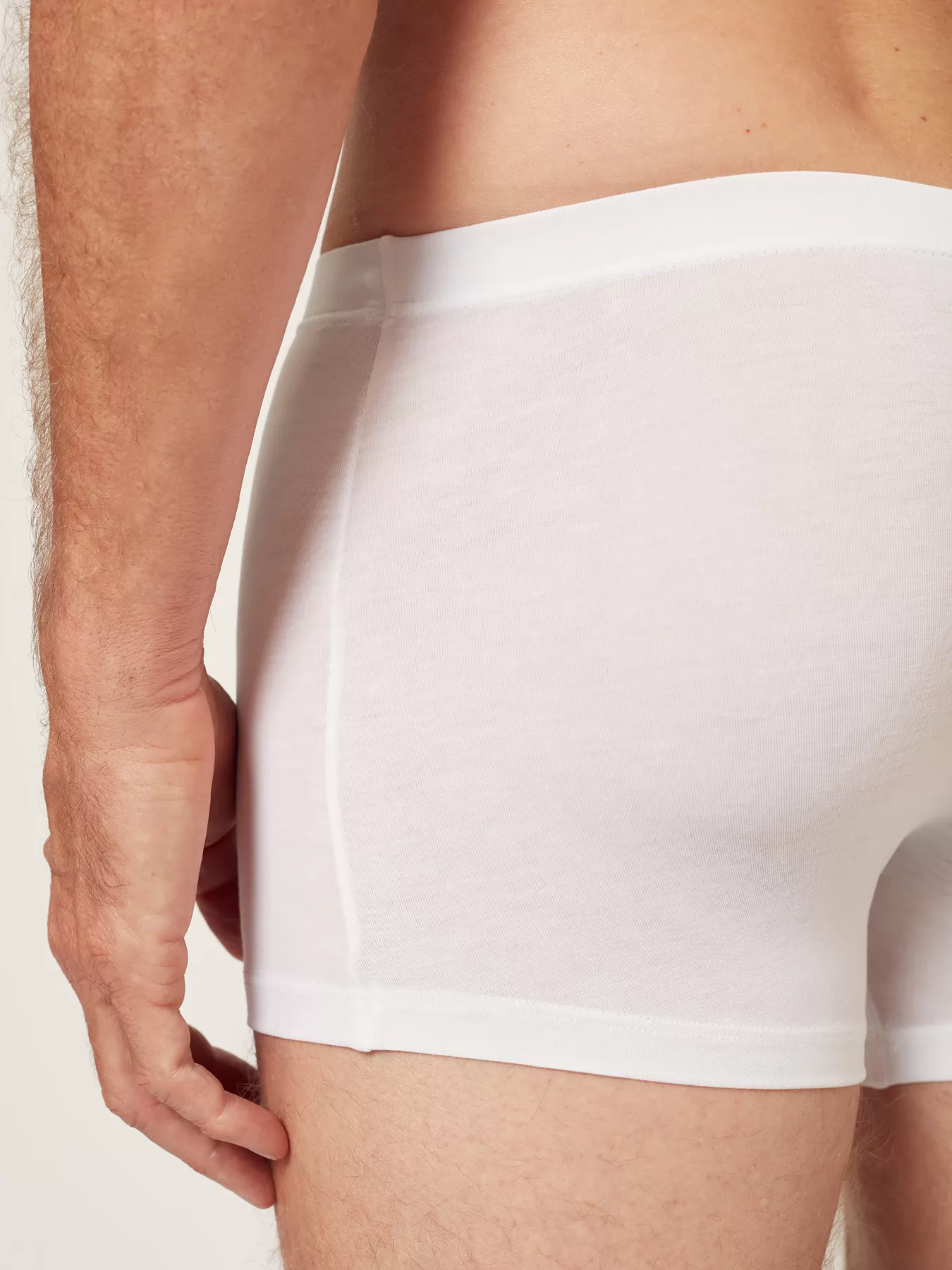 Biały Bokserki męskie Huber Cool Lyocell Selection 110051 - zdjęcie 3