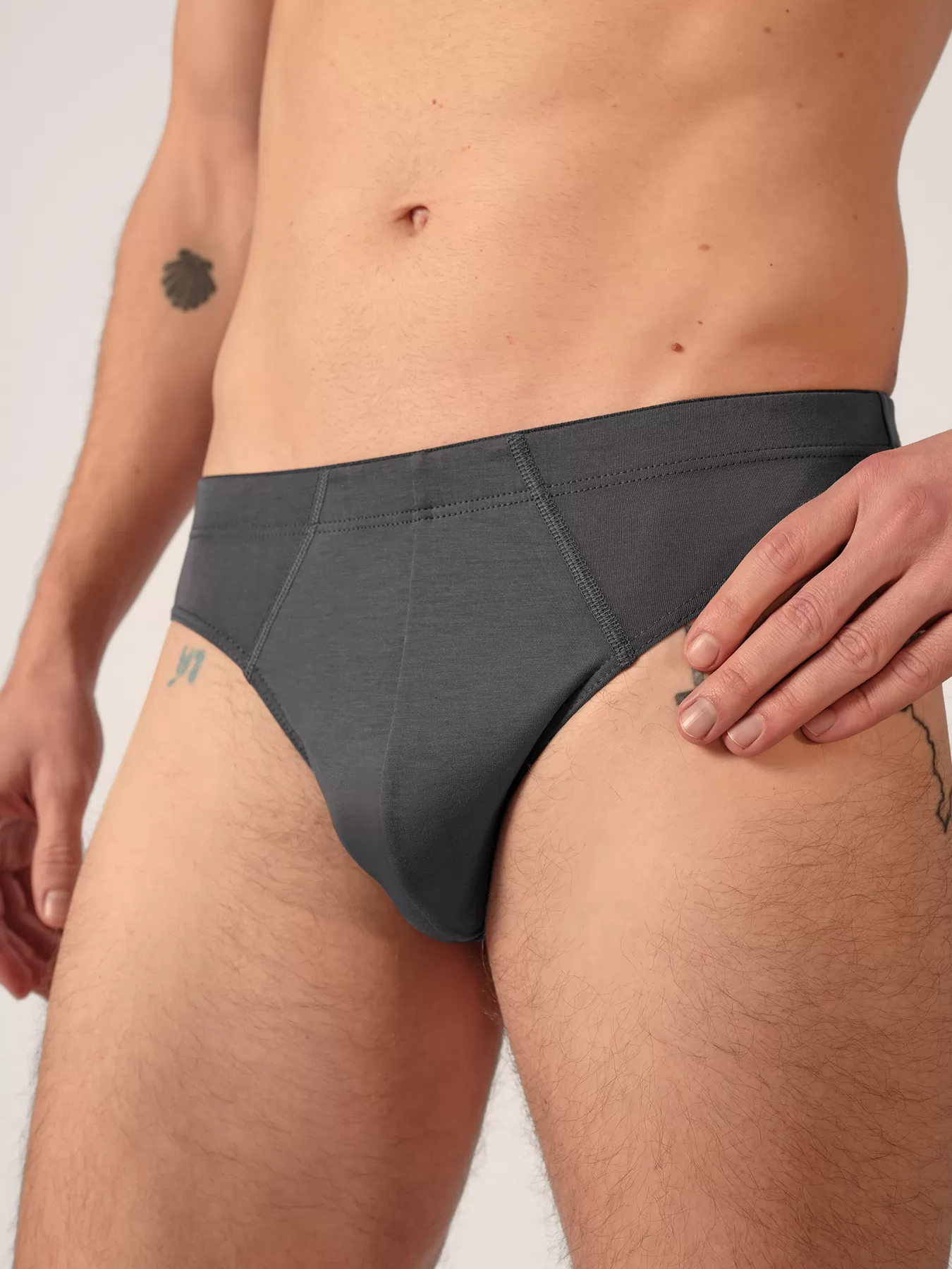 Szary Slipy męskie Huber Selective Men 112584 - zdjęcie 3