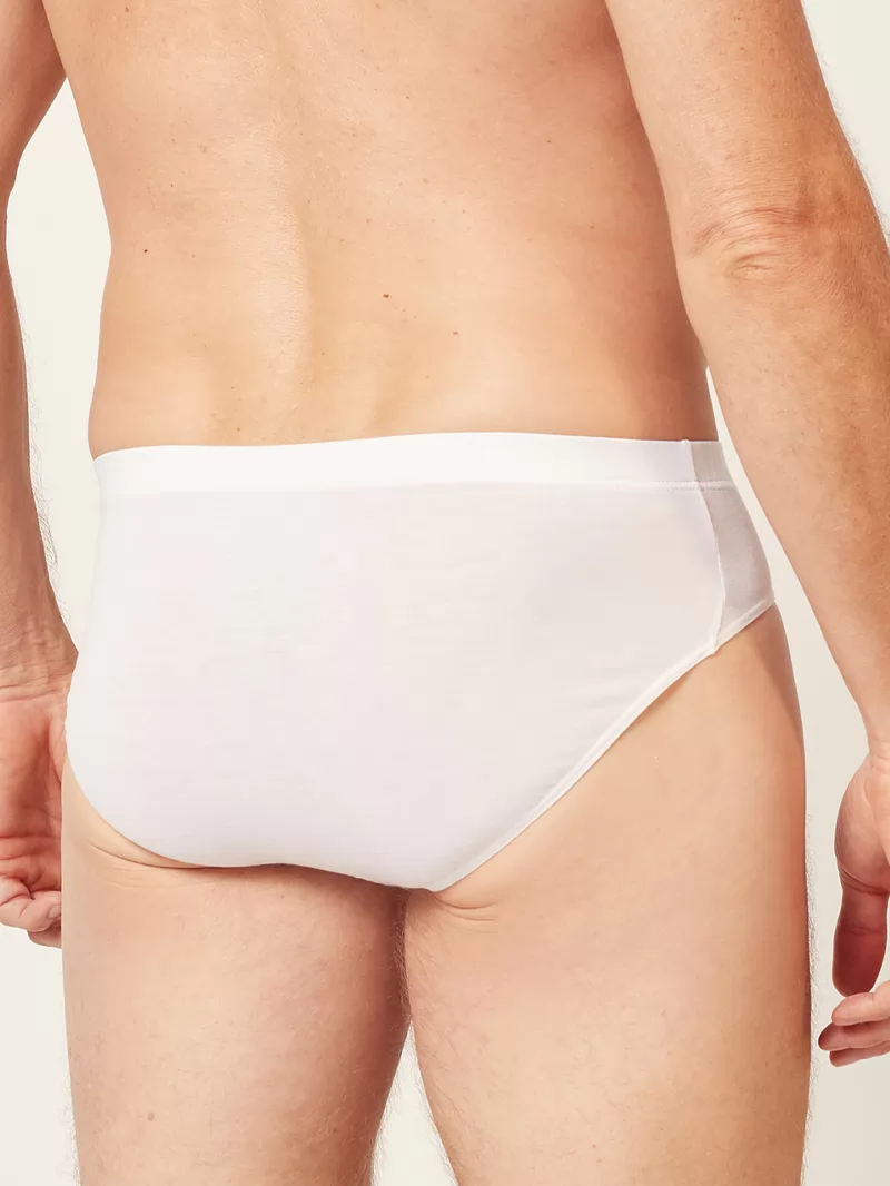 Biały Slipy męskie Huber Cool Lyocell Selection 110050 - zdjęcie 2