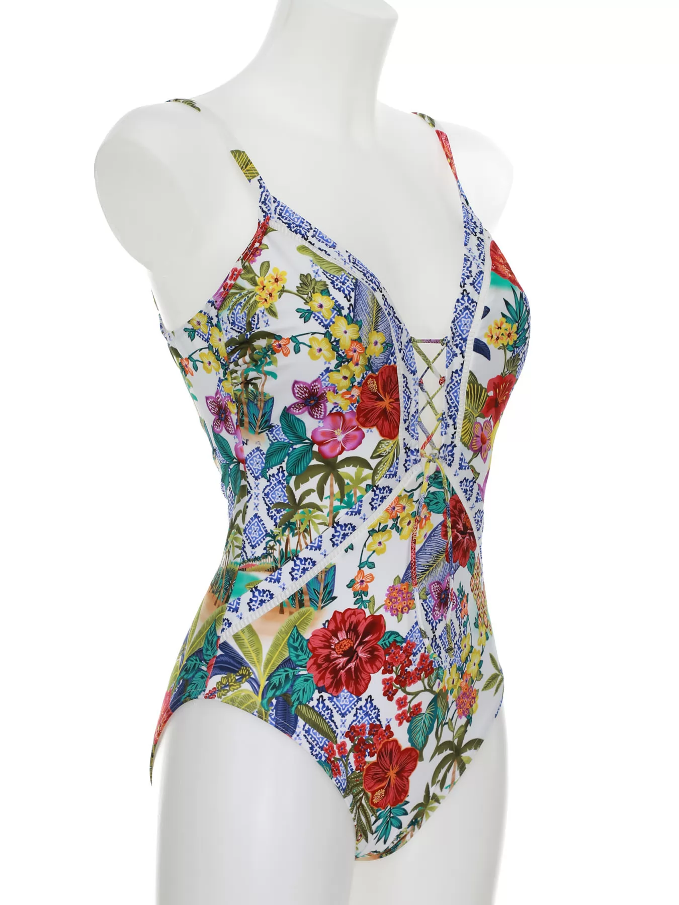 Wielobarwny Kostium kąpielowy Sunflair 22101 - zdjęcie 3