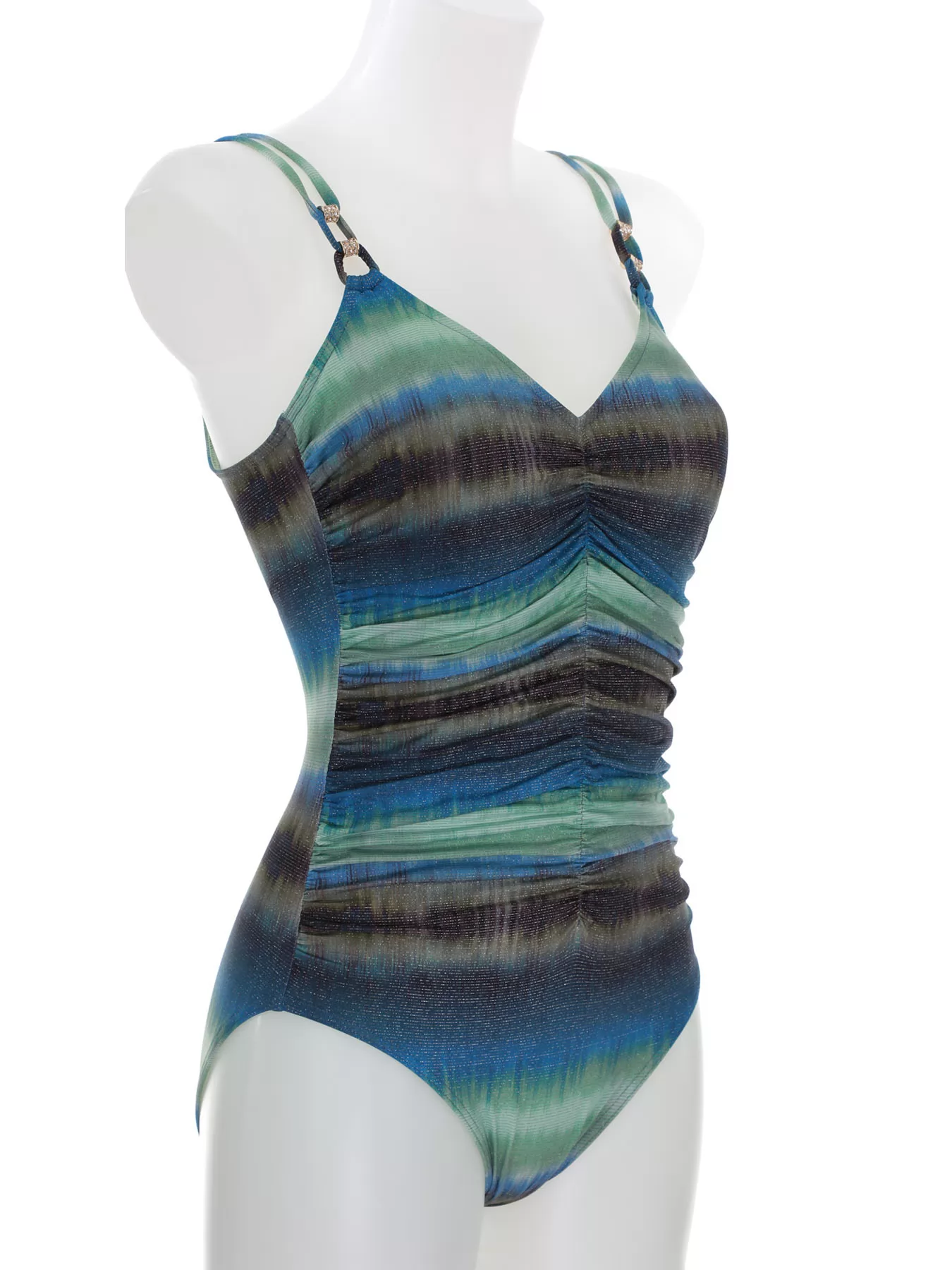 Niebieski, wielobarwny, zielony Kostium kąpielowy Opera 62006 - zdjęcie 4
