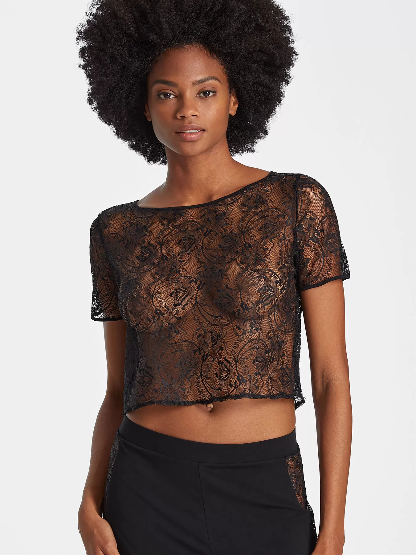 Czarny Top Aubade Lazy Days RL48 - zdjęcie 1