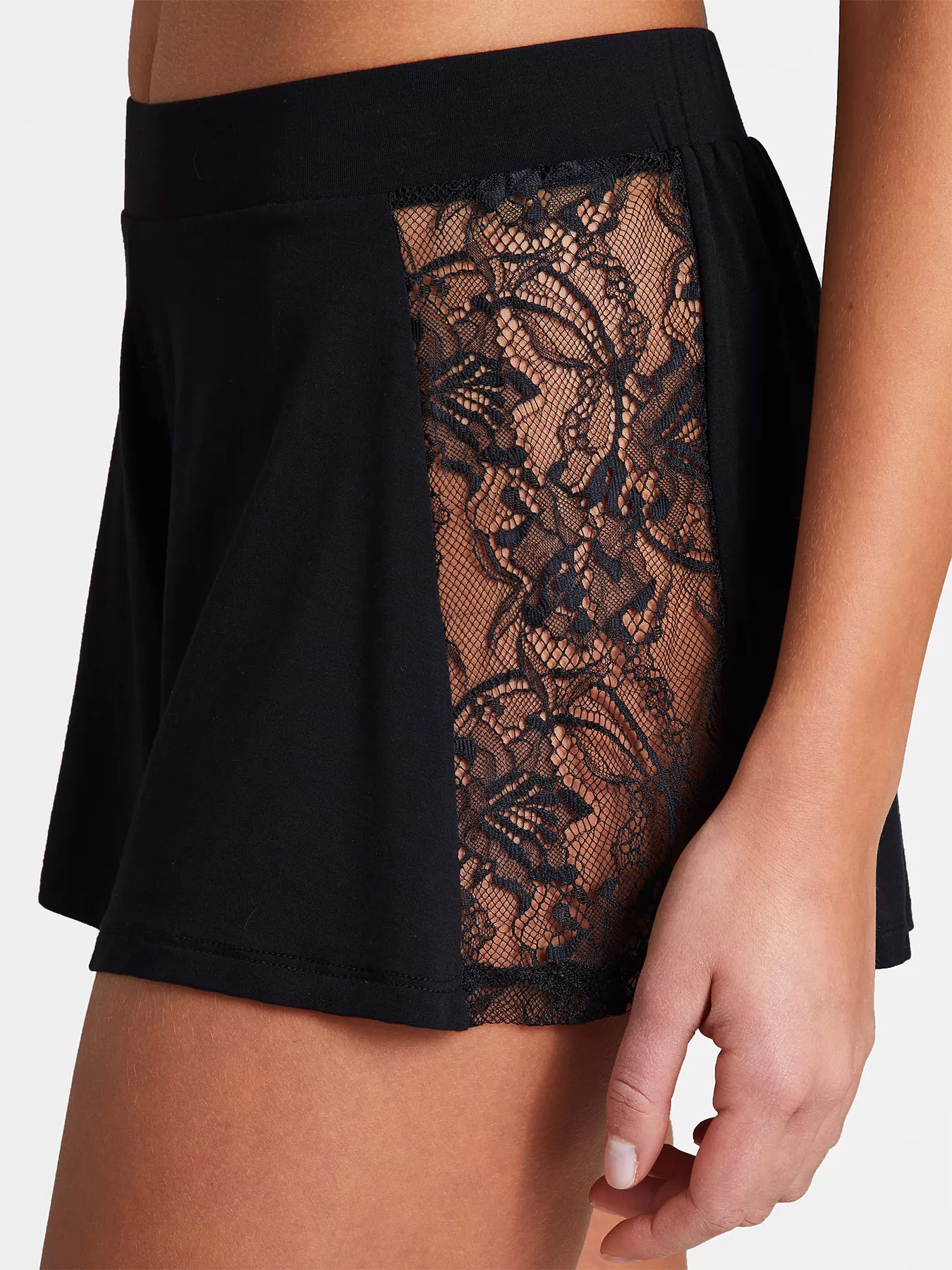 Czarny Jedwabne spodenki damskie Aubade Lazy Days RL61 - zdjęcie 2