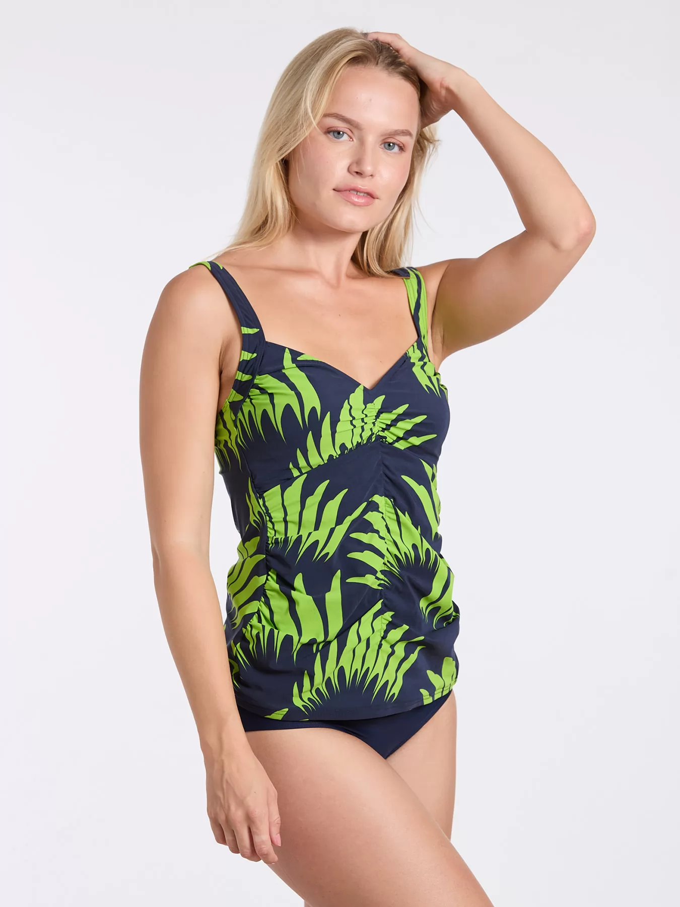Granatowy, zielony Tankini Sunflair 78016 - zdjęcie 4