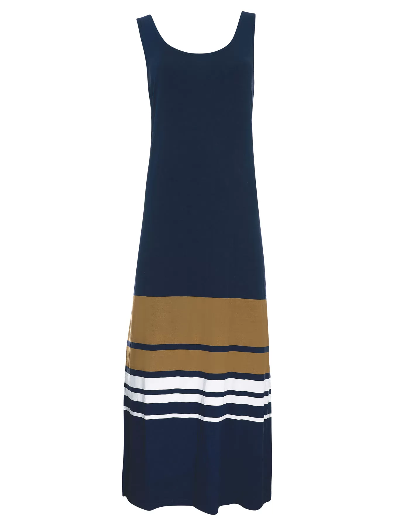 Brązowy, granatowy Sukienka plażowa Sunflair 23812 - zdjęcie 1