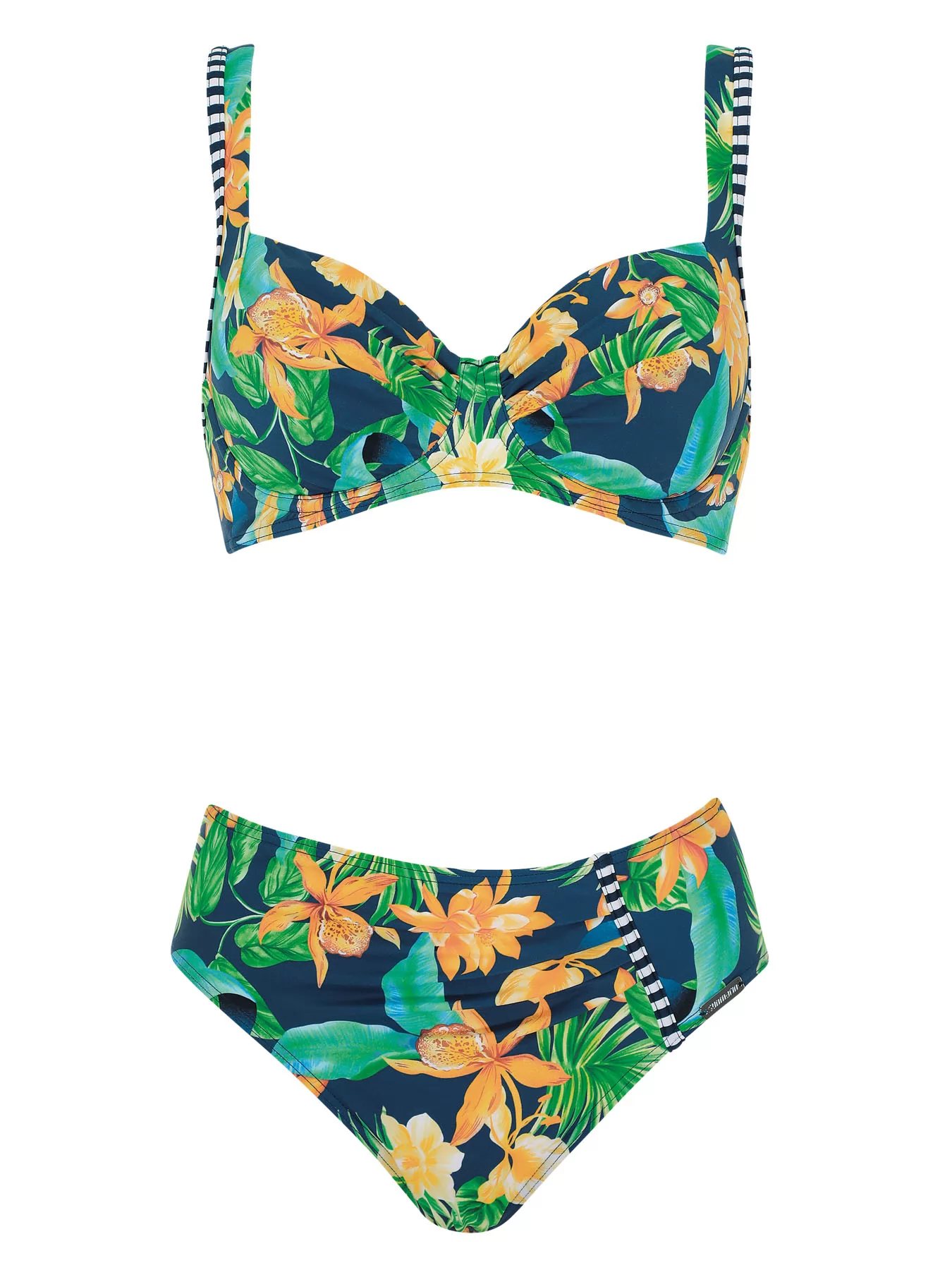 Granatowy, wielobarwny, zielony Kostium kąpielowy Sunmarin 11012 - zdjęcie 1