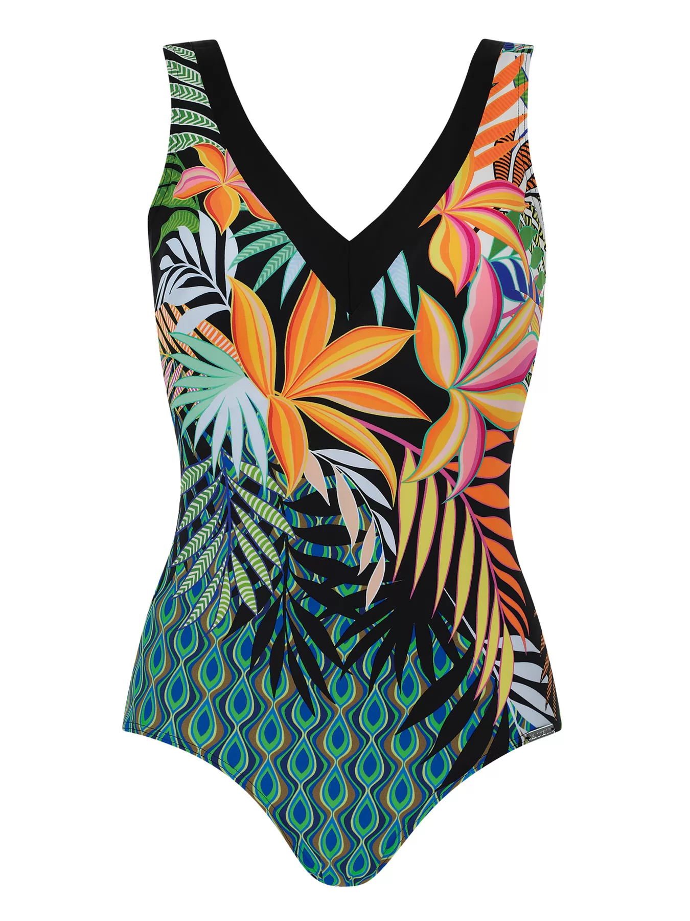 Pomarańczowy, wielobarwny, zielony Kostium kąpielowy Sunmarin 12007 - zdjęcie 1