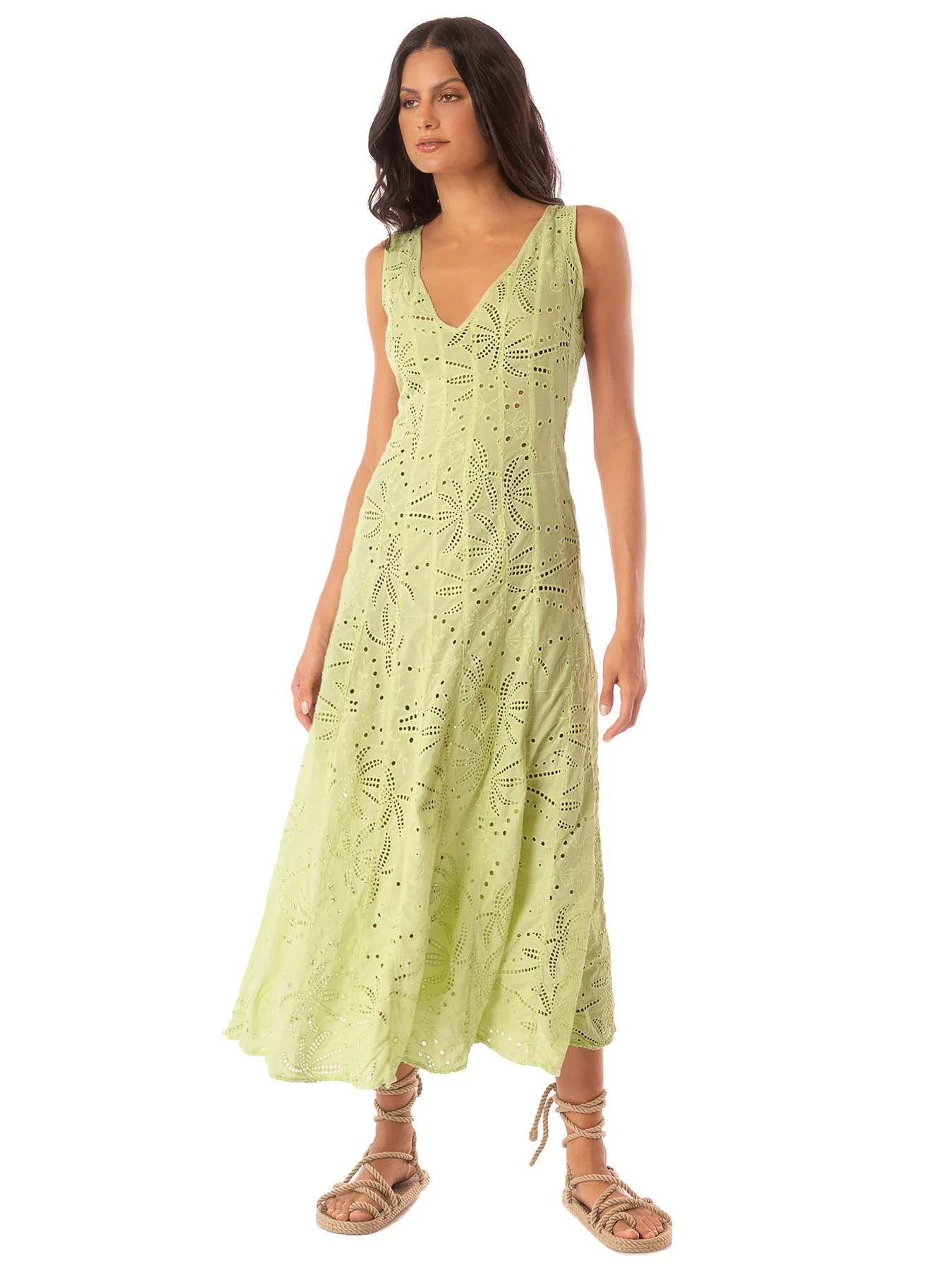 Zielony Sukienka plażowa Maaji Palm Embroidery 2592CL - zdjęcie 1