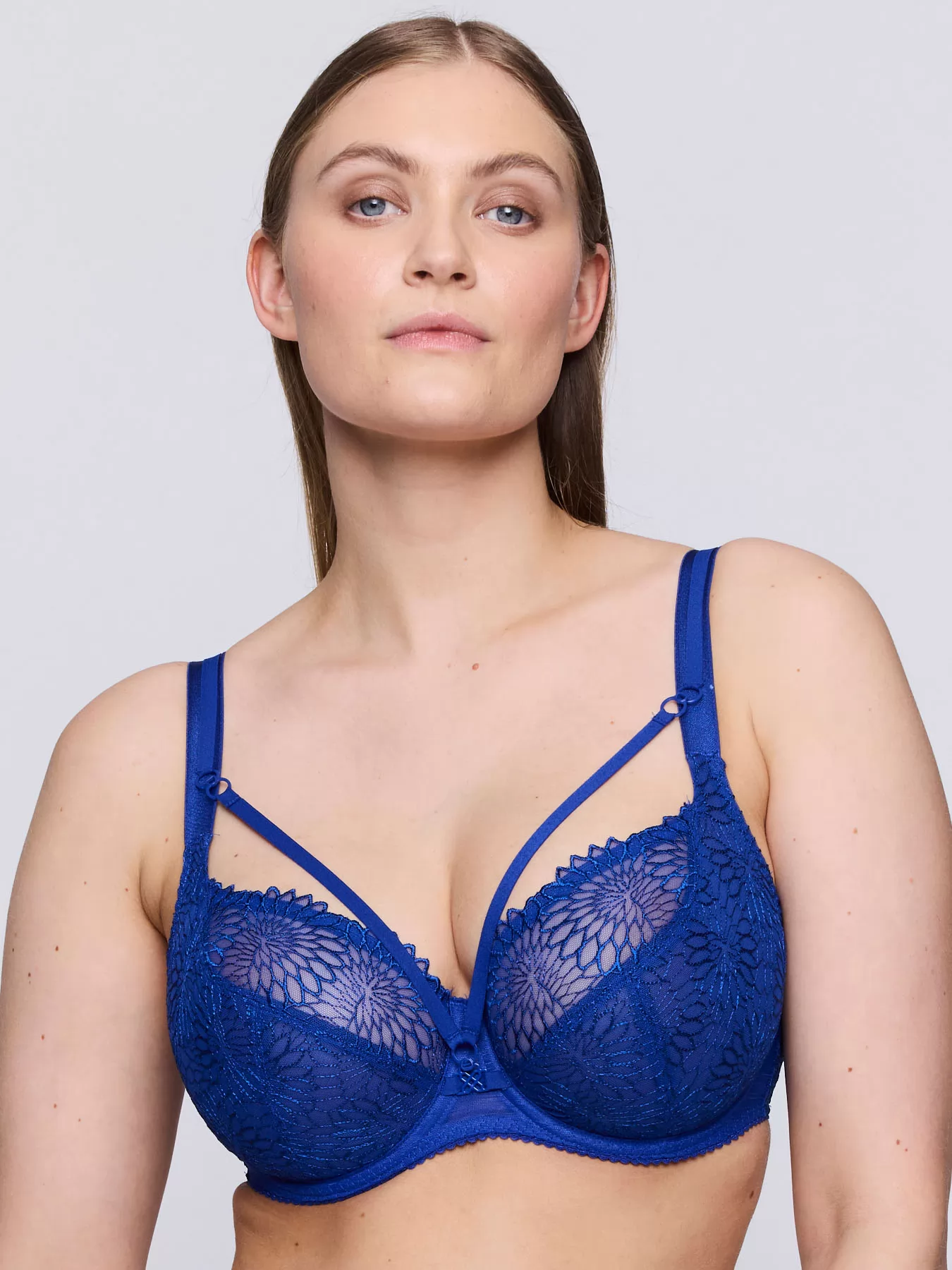 Niebieski Biustonosz balkonetka PrimaDonna Sophora 163184 - zdjęcie 1