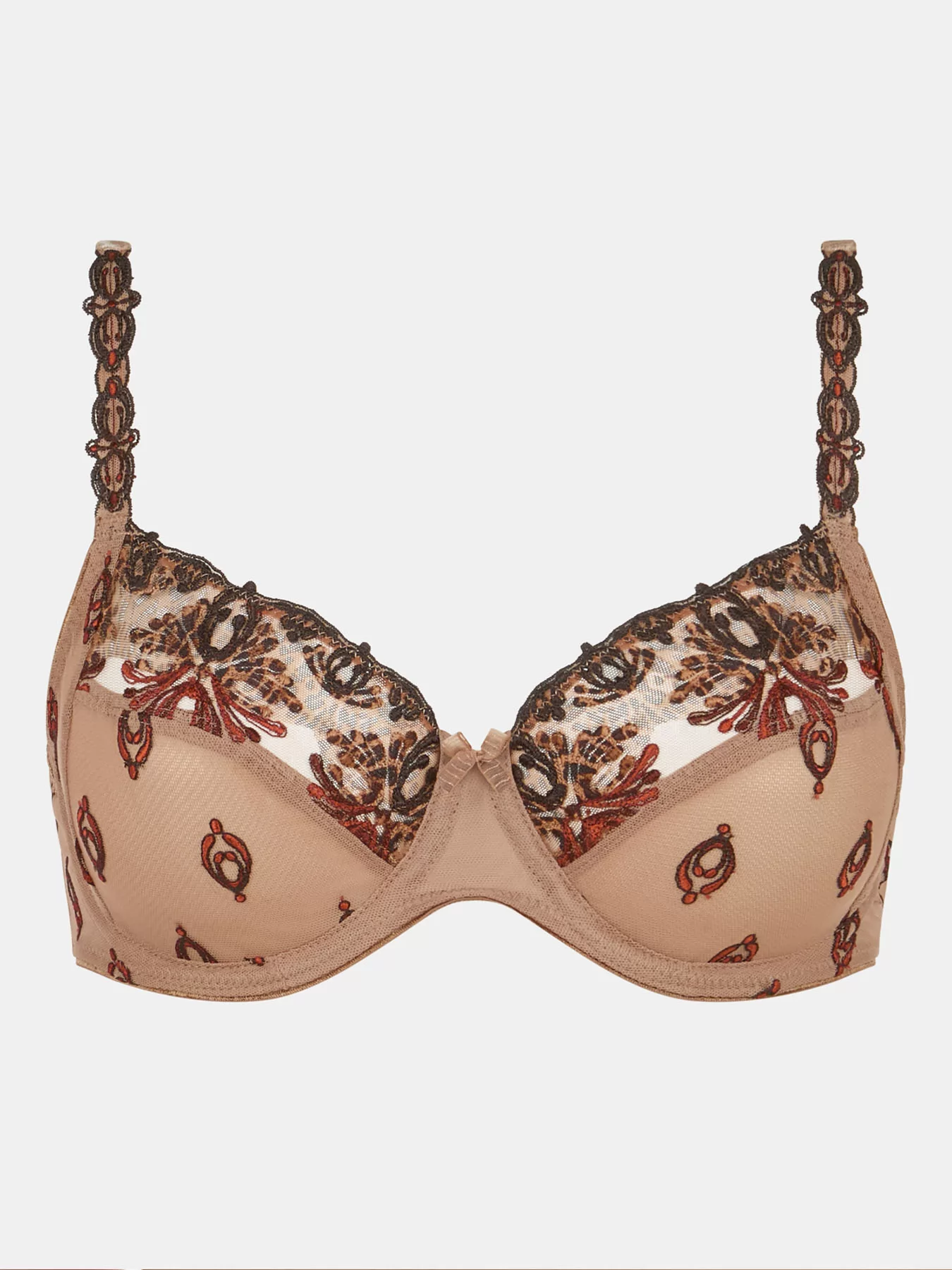 Beżowy, brązowy Biustonosz Chantelle Champs Elysees C26010 - zdjęcie 3