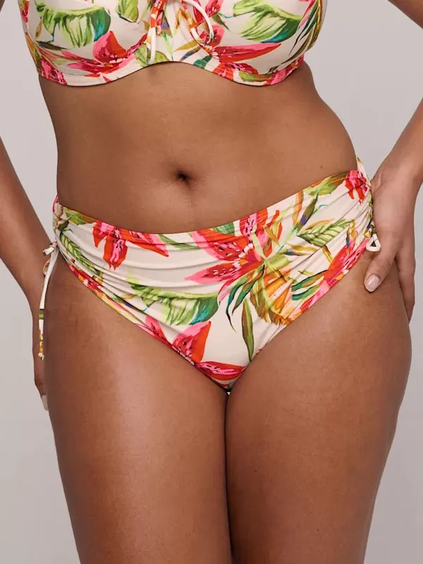 Czerwony, kremowy, wielobarwny Dół od kostiumu PrimaDonna Tanzania 4012752 - zdjęcie 1