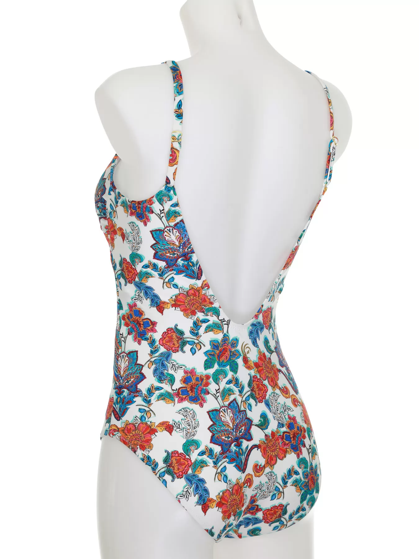 Niebieski, pomarańczowy, wielobarwny Kostium kąpielowy Olympia 32612 - zdjęcie 7