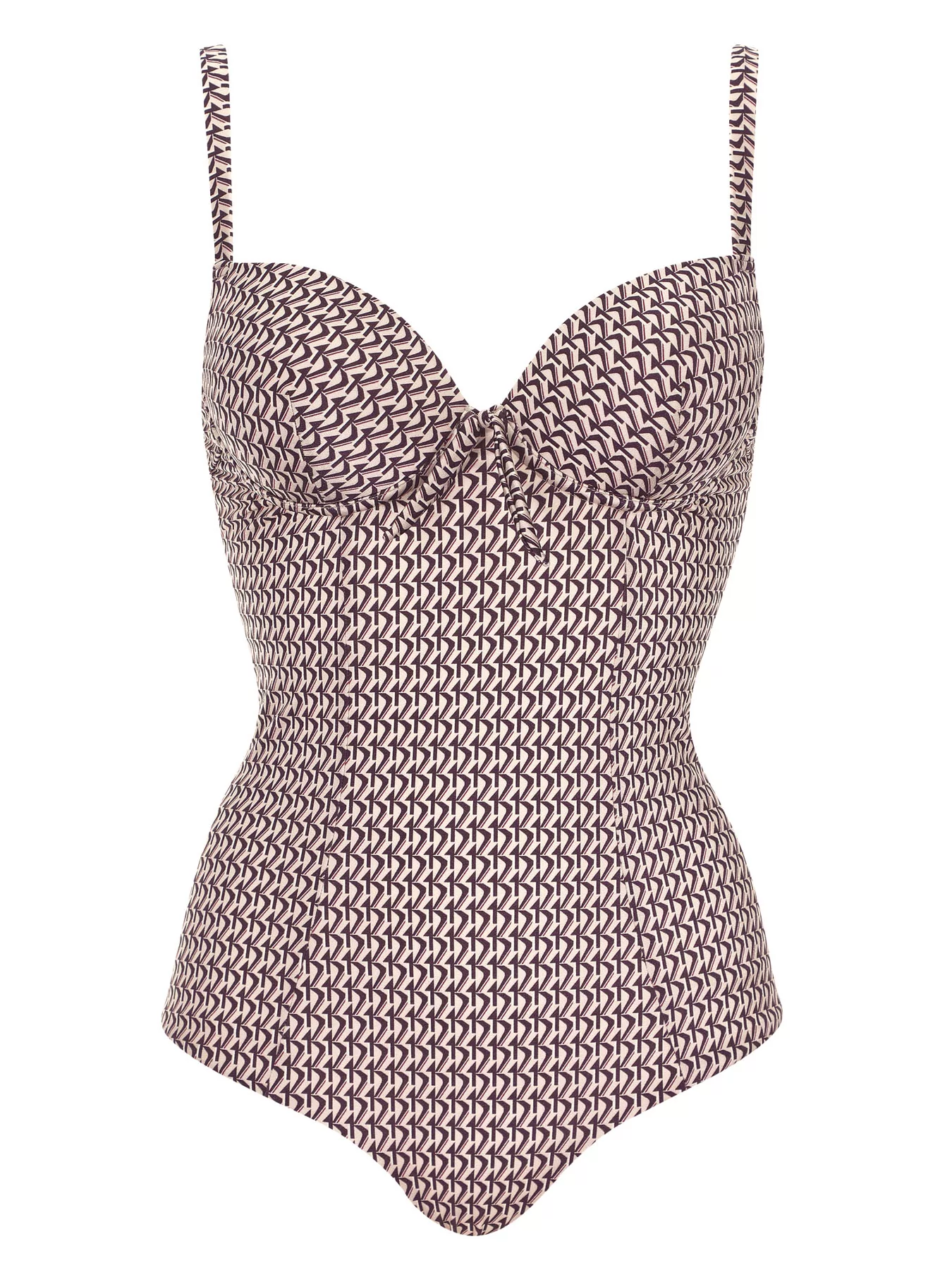 Beżowy, brązowy Kostium kąpielowy Olympia 32014 - zdjęcie 1