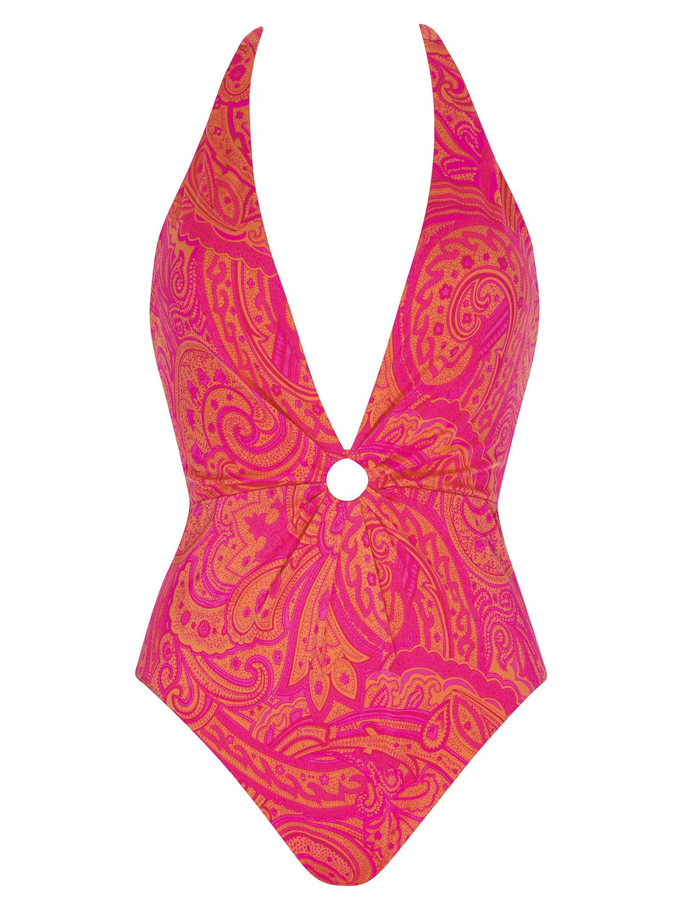 Pomarańczowy, różowy Kostium kąpielowy Olympia 32607 - zdjęcie 4