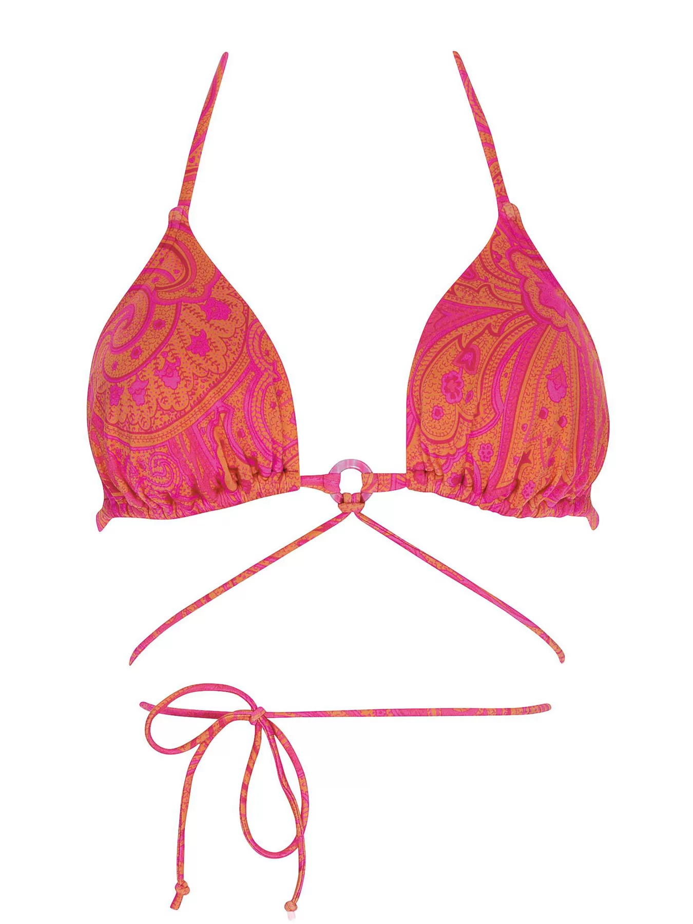 Pomarańczowy, różowy Góra od bikini Olympia 31644 - zdjęcie 4