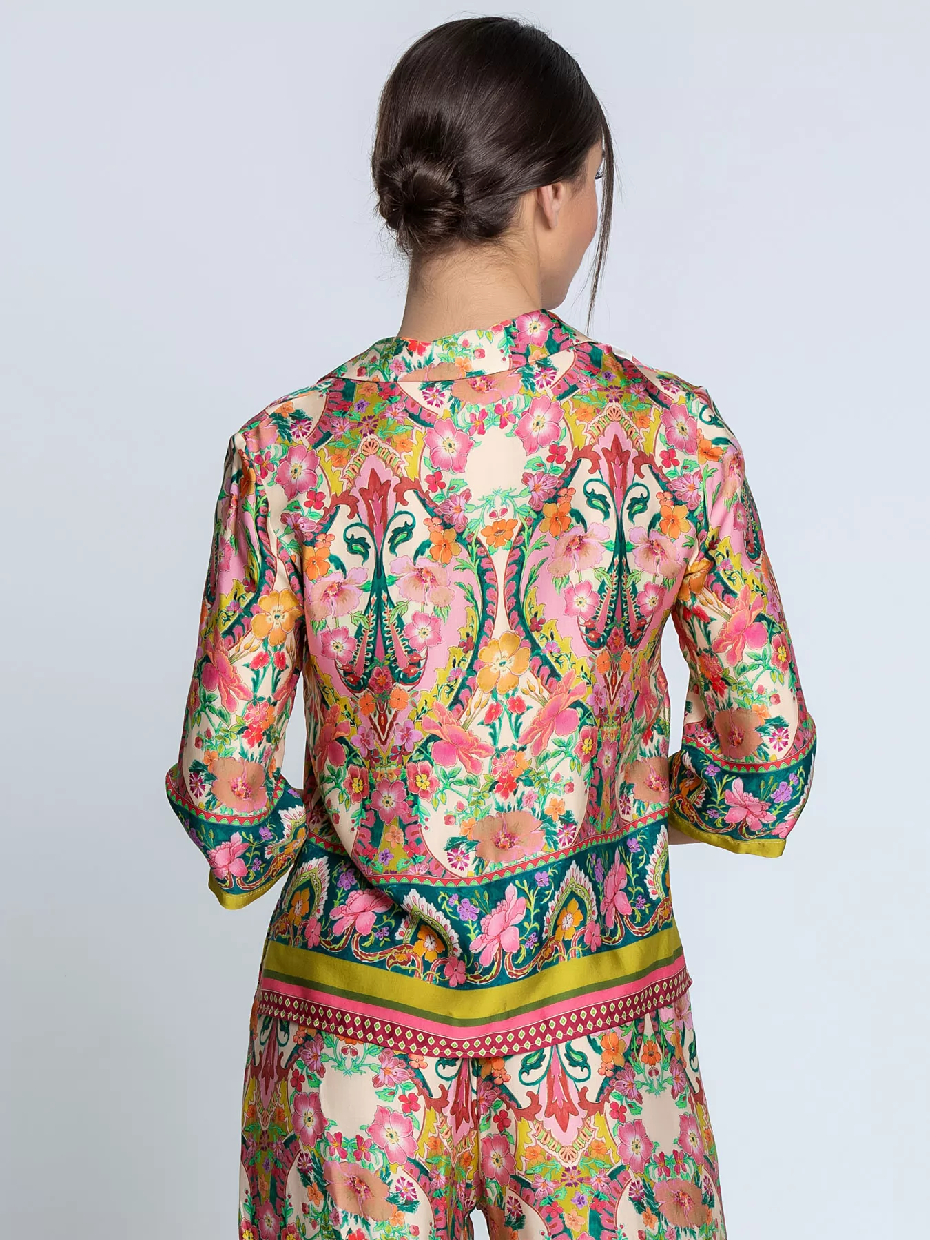 Różowy, wielobarwny, zielony Top damski Lise Charmel Libertine en Fleurs ALJ5139 - zdjęcie 2