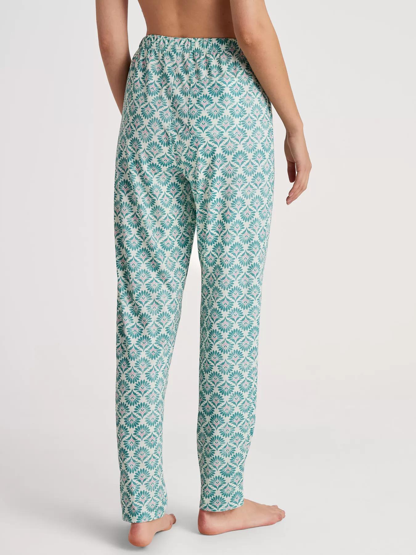 Zielony Spodnie od piżamy Calida Favourites Botanic 29148 - zdjęcie 2