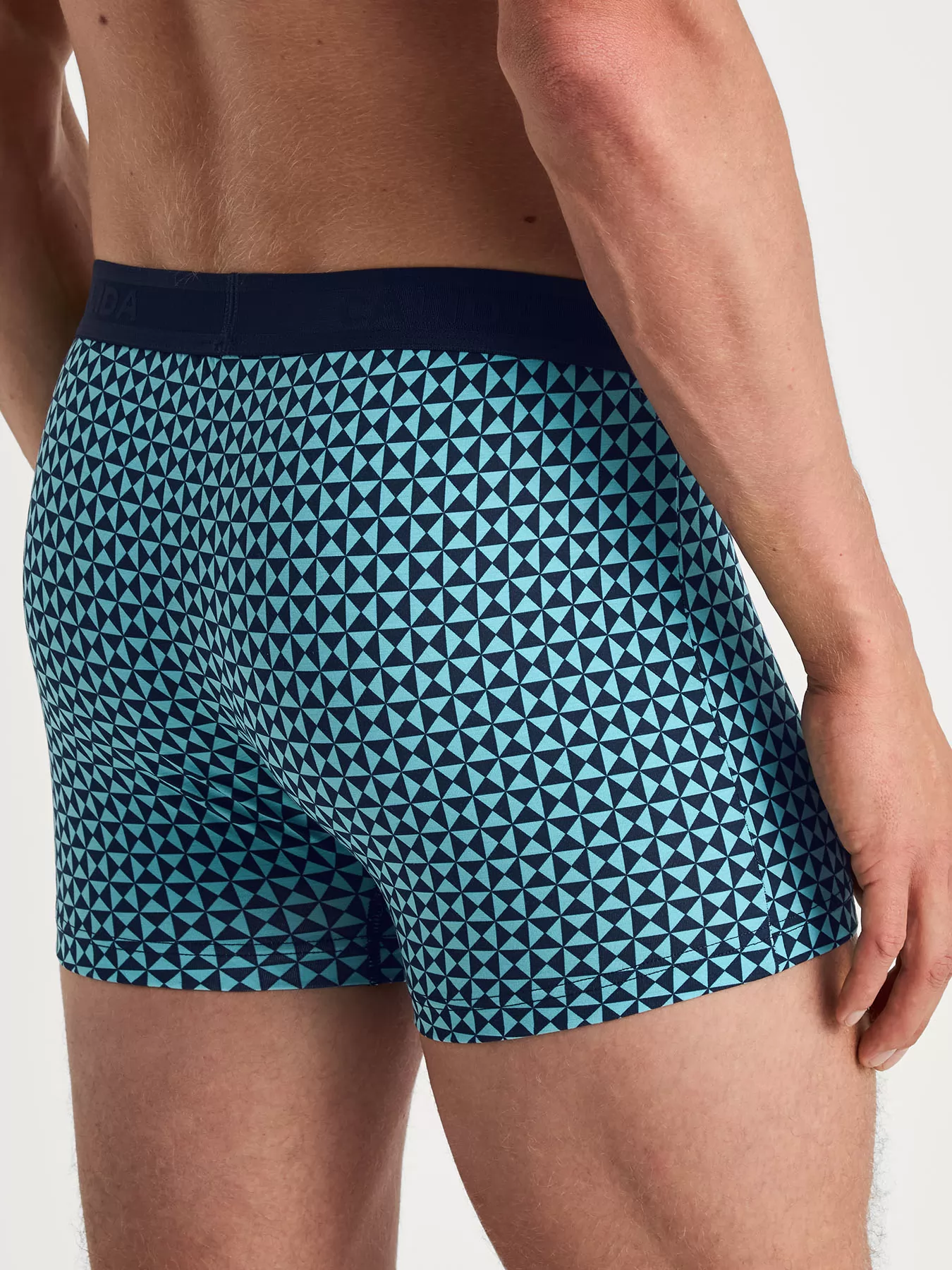 Granatowy, niebieski Bokserki męskie Calida Grafic Cotton 26180 - zdjęcie 2