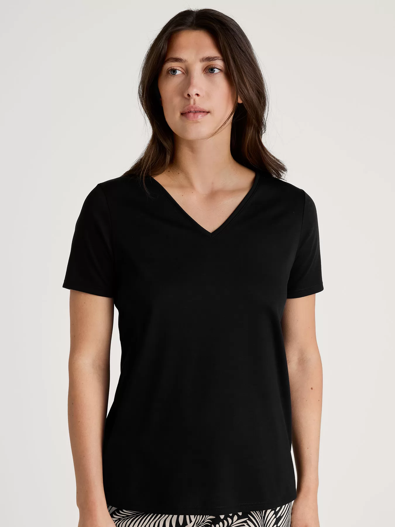 Czarny Koszulka damska Calida Favourites Sun 14058 - zdjęcie 1