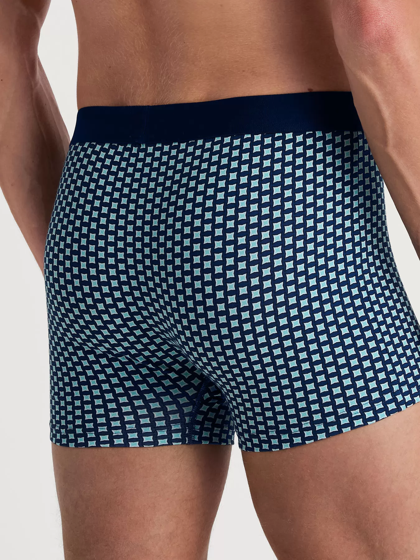 Granatowy, zielony Bokserki męskie Calida Cotton Code Design 26980 - zdjęcie 2