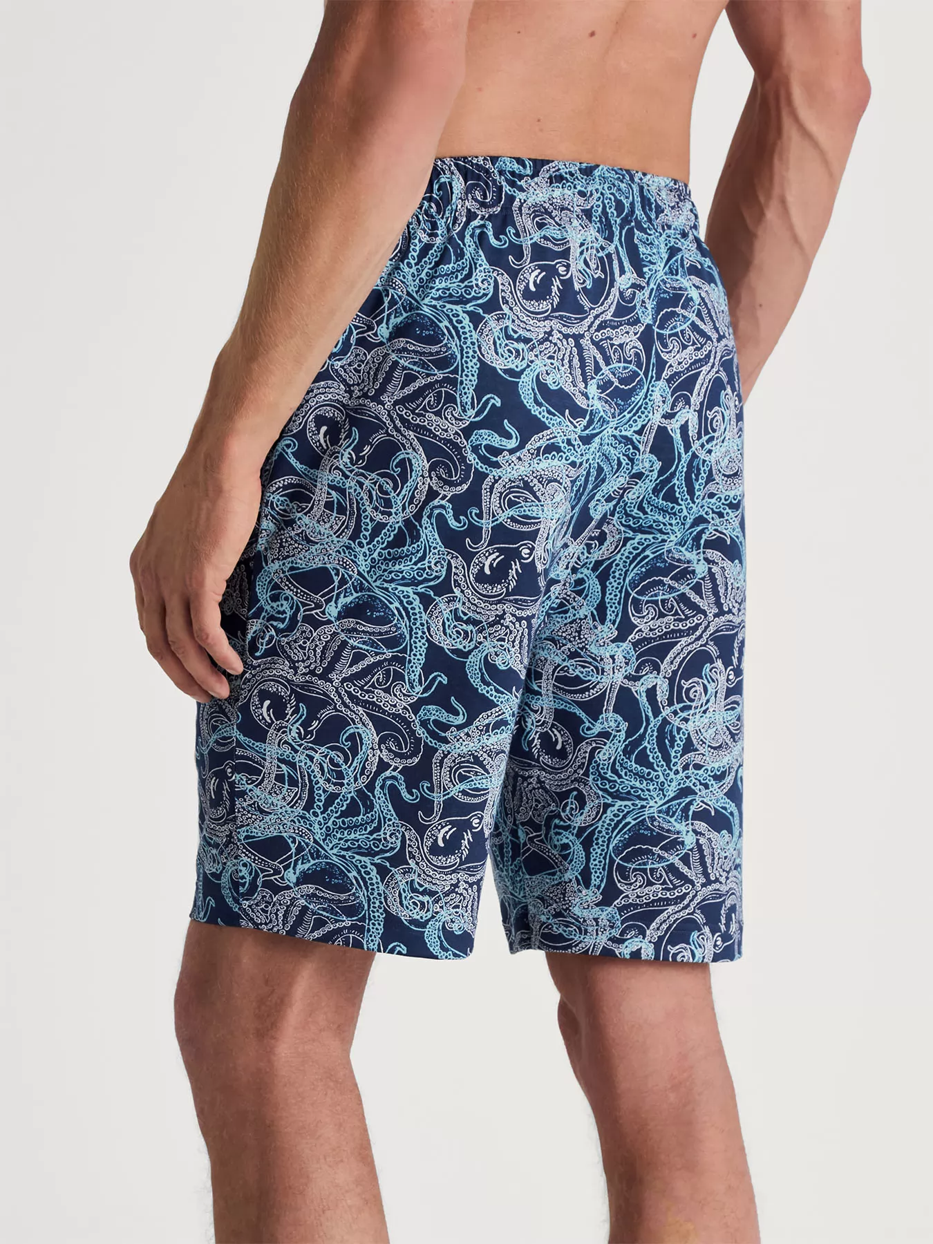 Granatowy, niebieski Szorty męskie Calida RMX Sleep Time off 27188 - zdjęcie 2