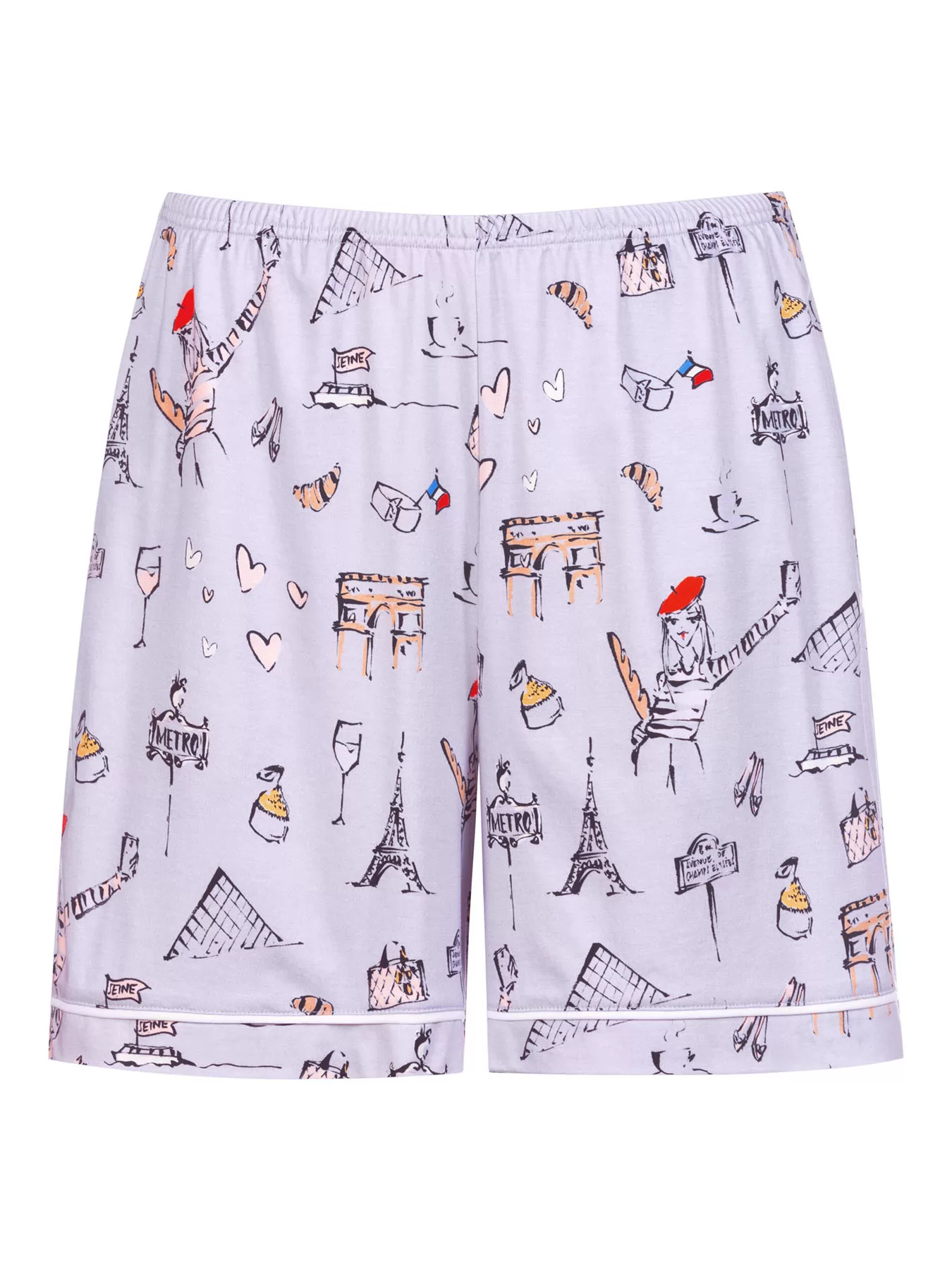 Fioletowy Spodenki damskie mey France Sensation 1220065 - zdjęcie 4