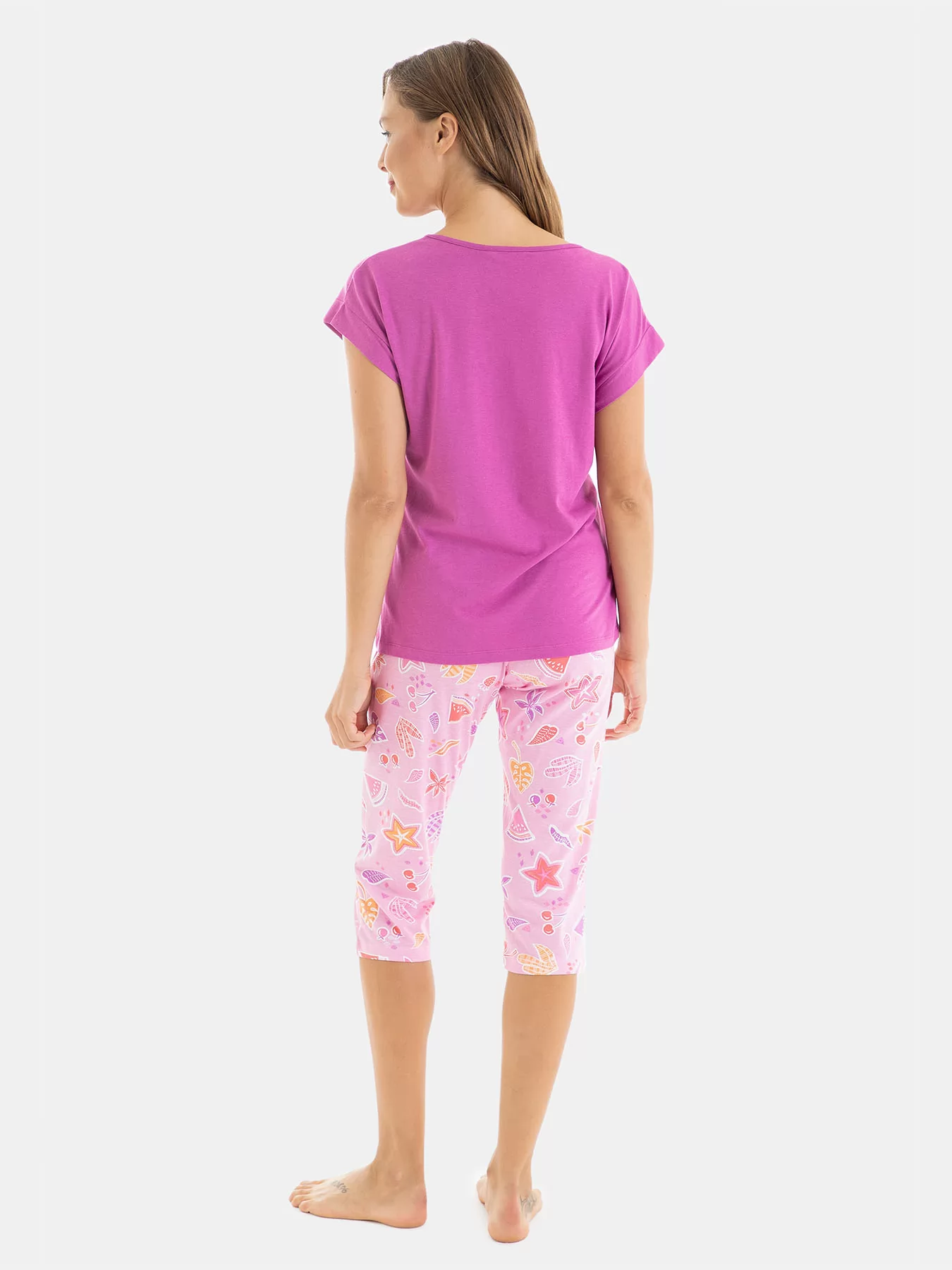 Różowy Piżama damska Massana 251210 - zdjęcie 2