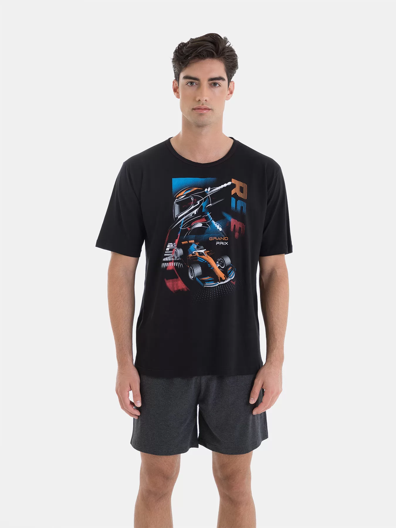 Czarny Piżama męska Massana 251307 - zdjęcie 1