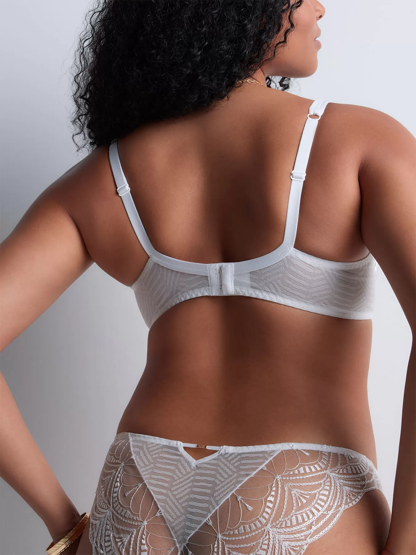 Biały Biustonosz comfort full cup Aubade Vibes 2BN13 - zdjęcie 2